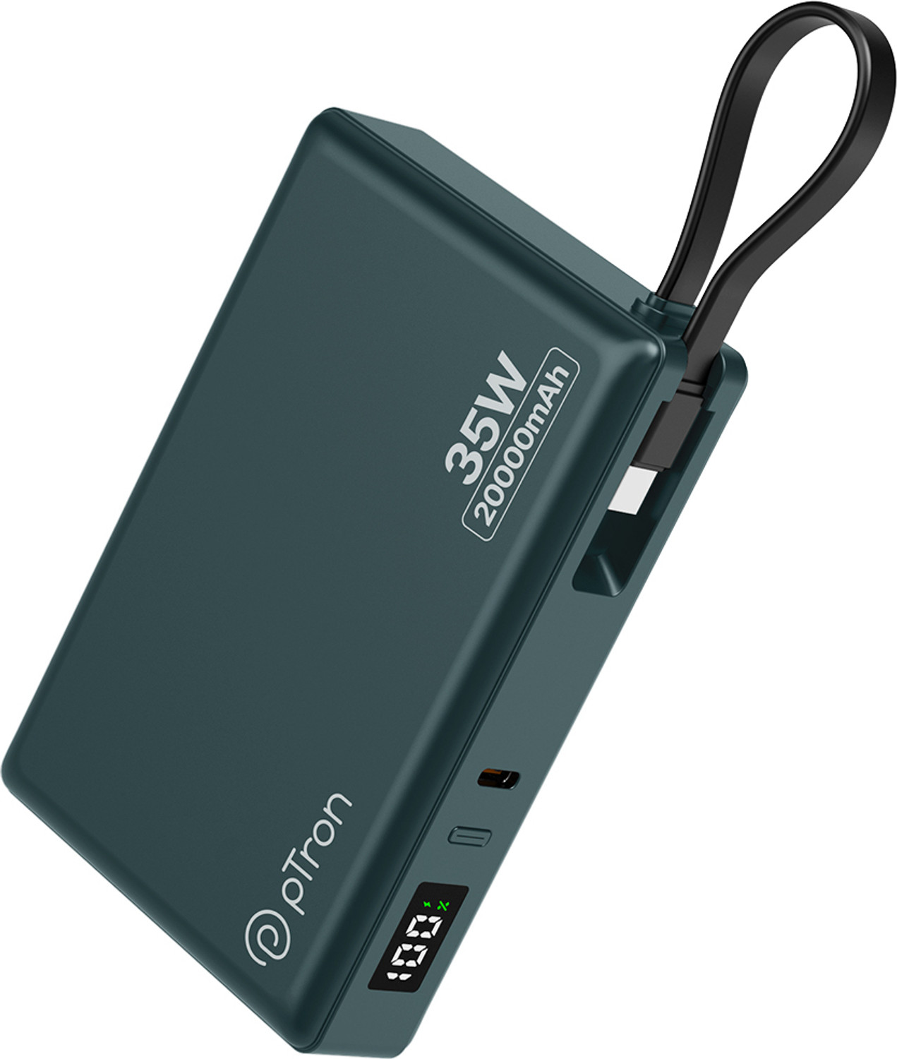 Image of PTron 20000 mAh 35 W Compact Pocket Size Power Bank