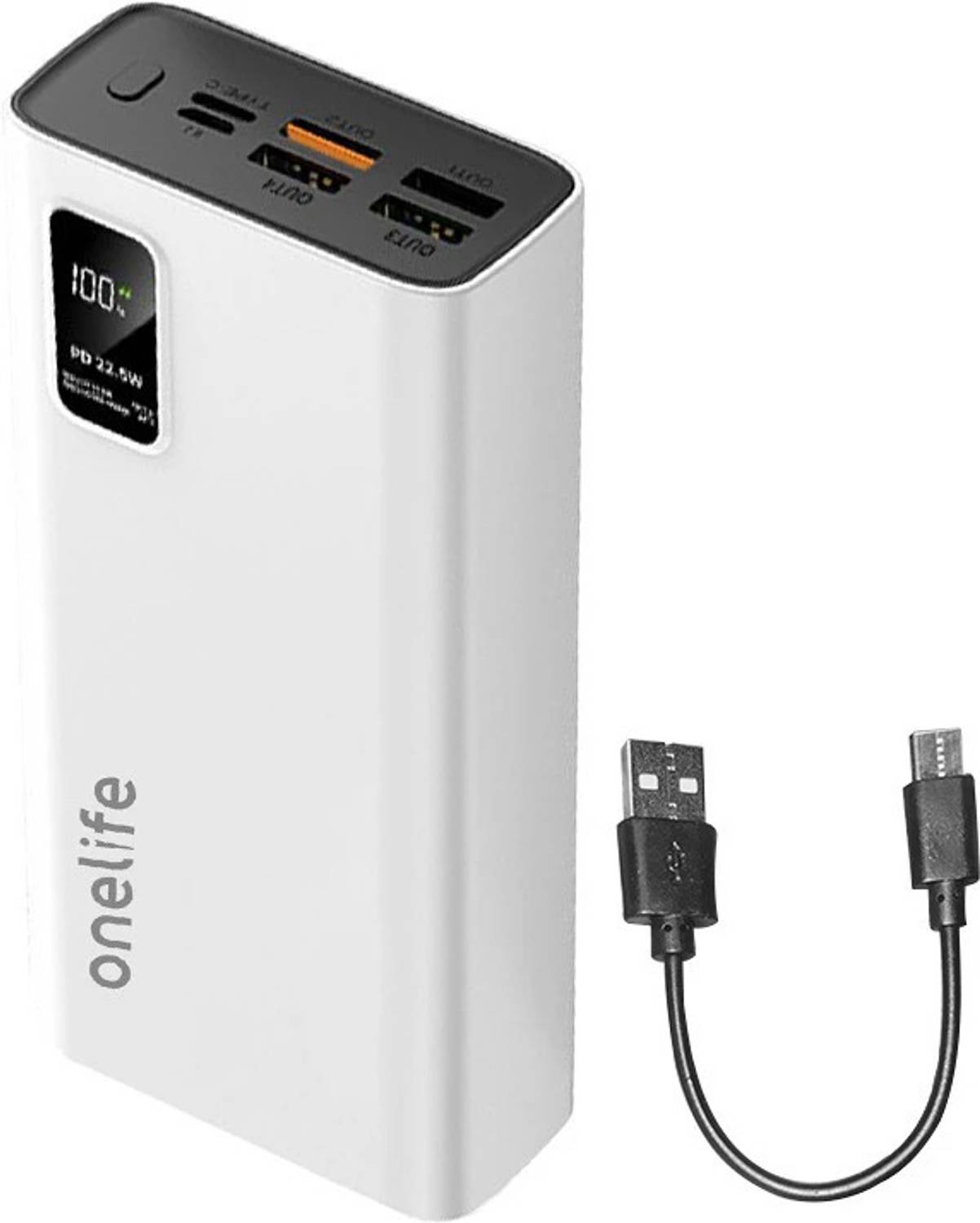 OneLife 30000 mAh 22.5 W Compact Power Bank