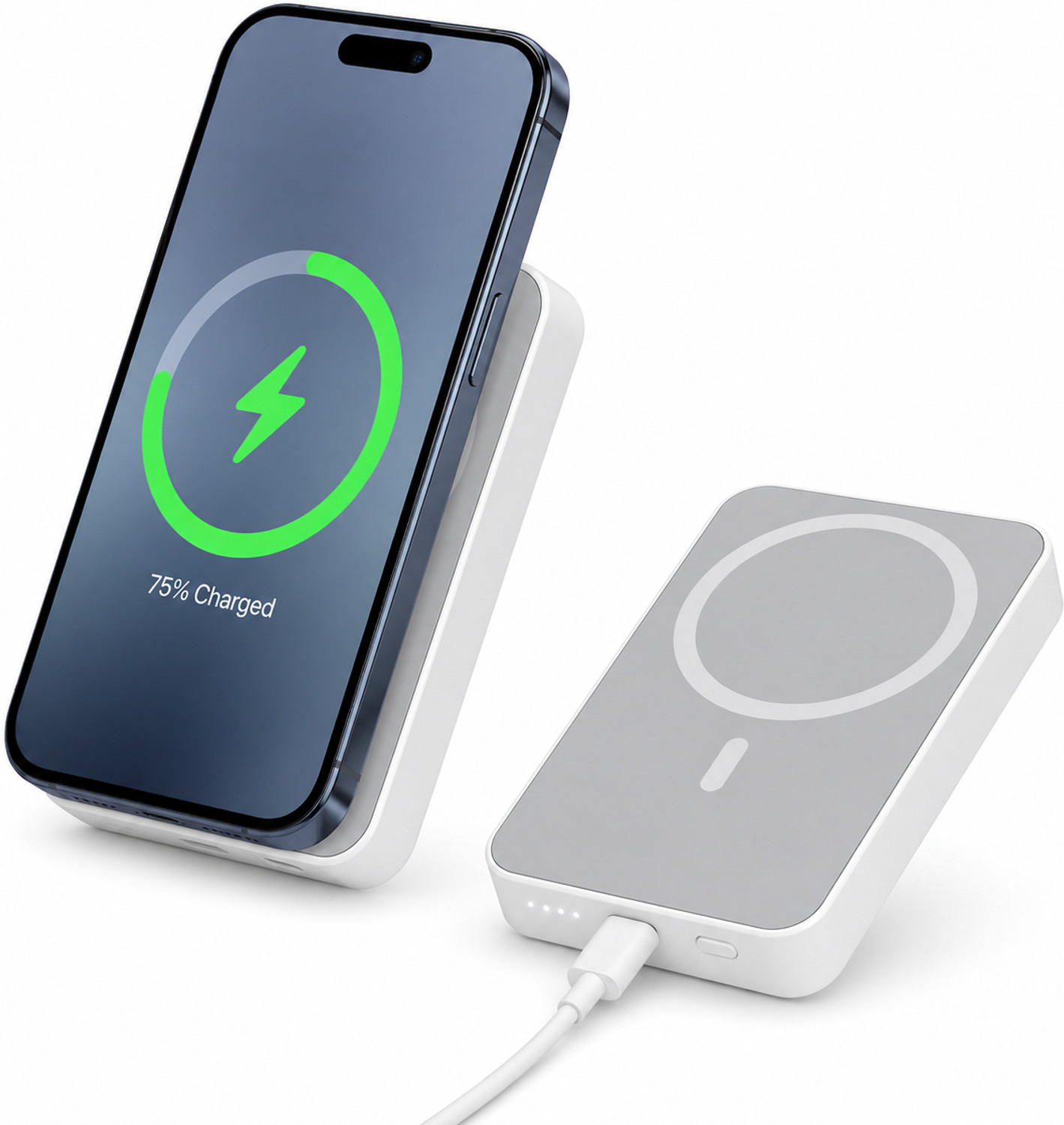 Image of FAHIG 10000 mAh 15 W Wireless With MagSafe Mini Pocket Size Power Bank