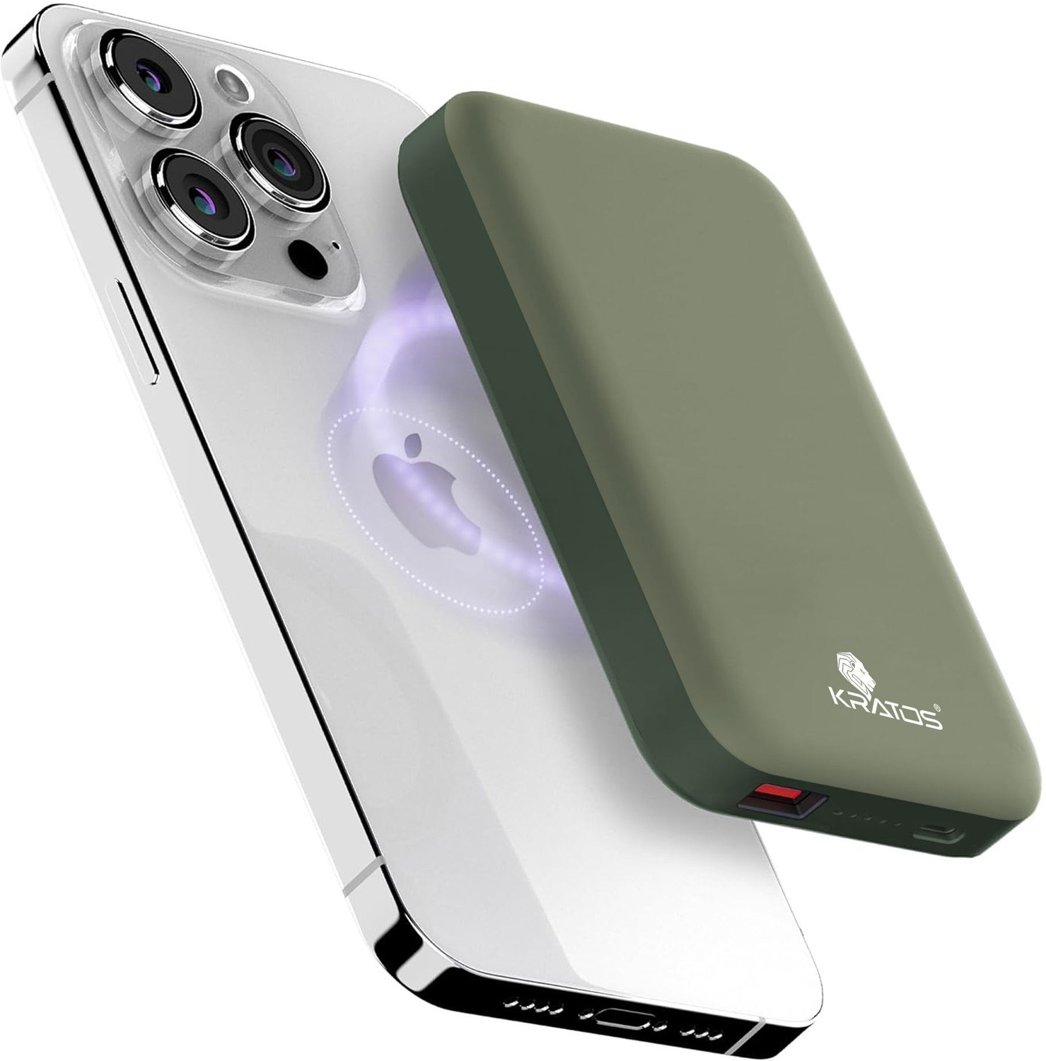 Image of Kratos 10000 mAh 22.5 W Wired & Wireless With MagSafe Slim Pocket Size Power Bank