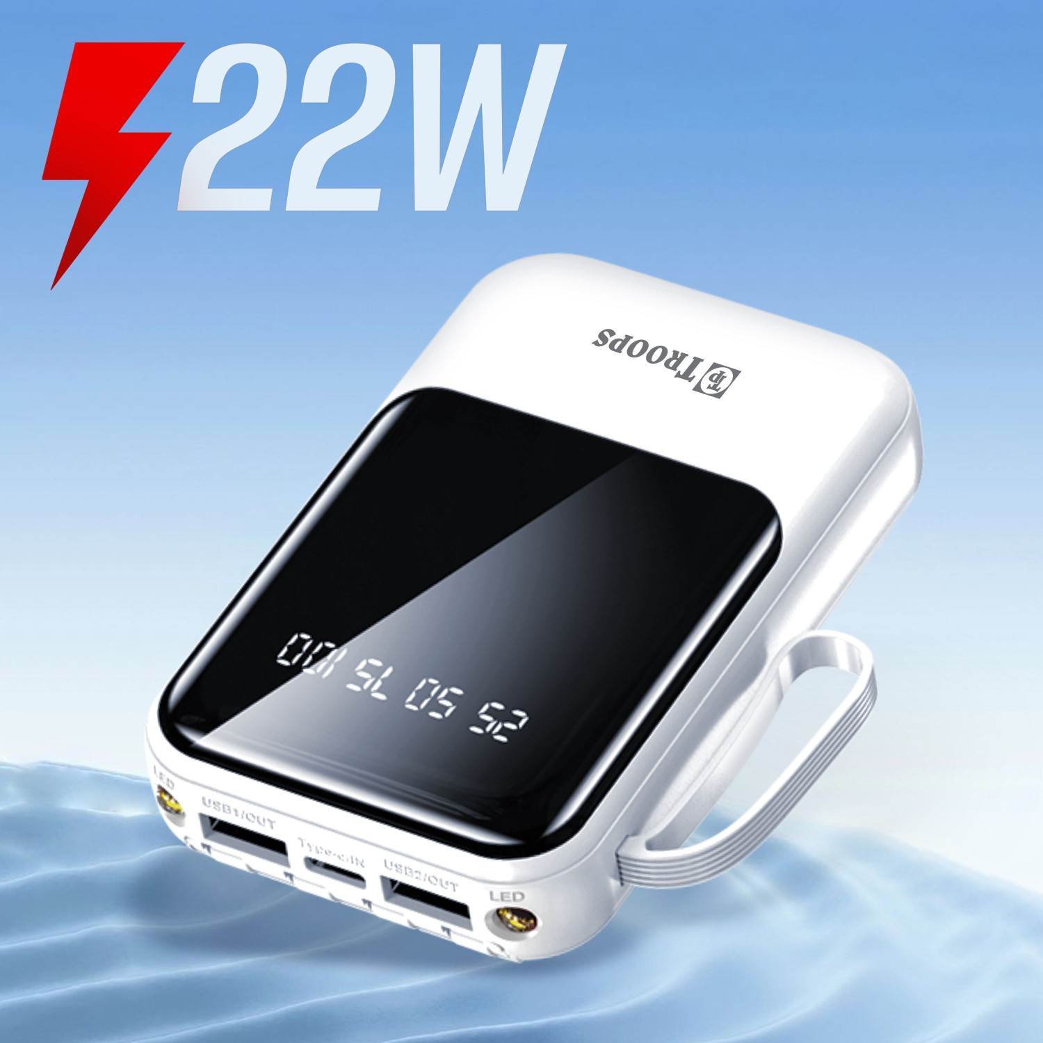 Image of TP TROOPS 10000 mAh 22 W Mini Pocket Size Power Bank
