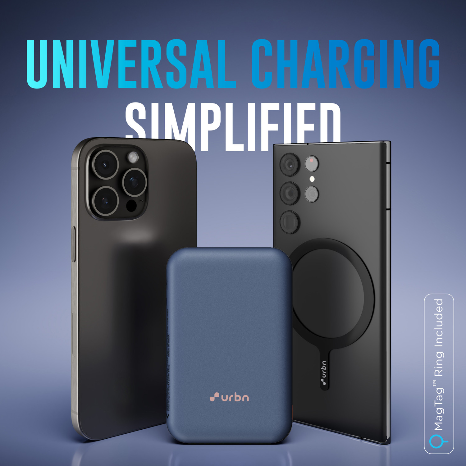 Image of URBN 10000 mAh 20 W Wired & Wireless With MagSafe Compact Pocket Size Power Bank
