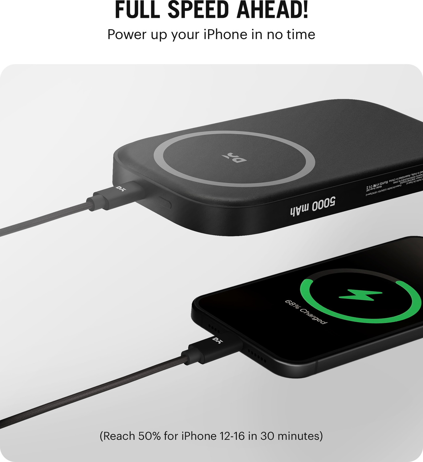 Image of DailyObjects 5000 mAh 20 W Wired & Wireless With MagSafe Compact Pocket Size Power Bank