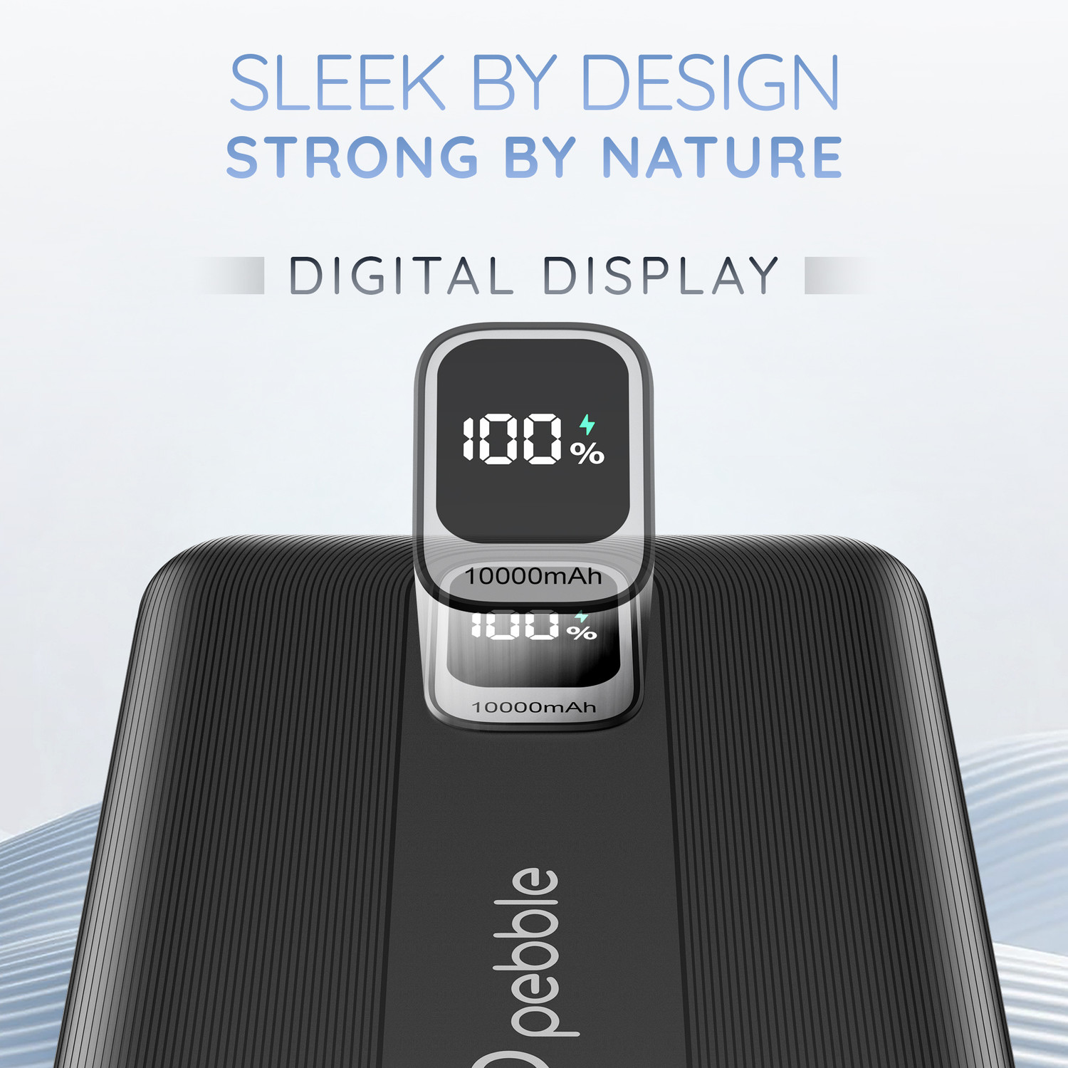 Image of Pebble 10000 mAh Ultra Slim Pocket Size Power Bank