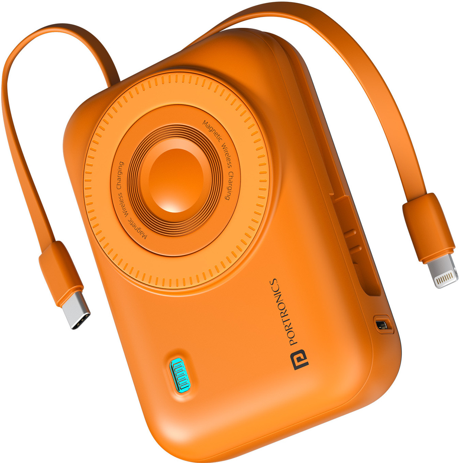 Image of Portronics 20000 mAh 22.5 W Wired & Wireless Compact Pocket Size Power Bank