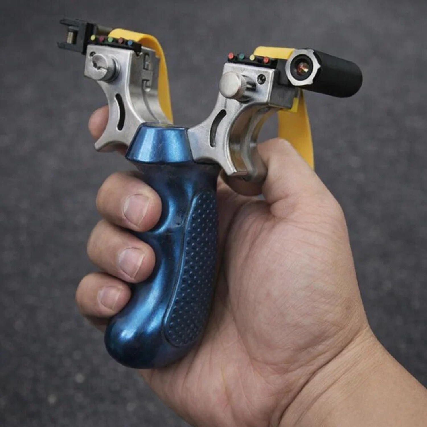 Image of CANBITZ Sling shot with Laser | Power catapult with random color dispatch Wrist Sling