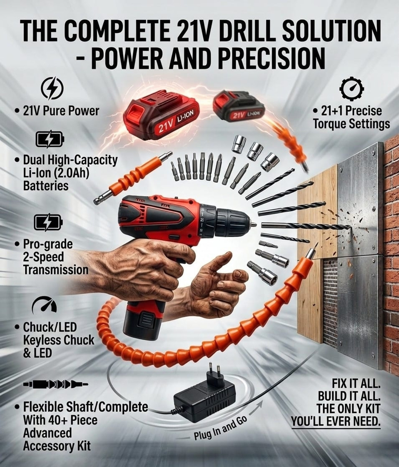 Image of CTC Zxcd ZX-21V-CD Cordless Drill