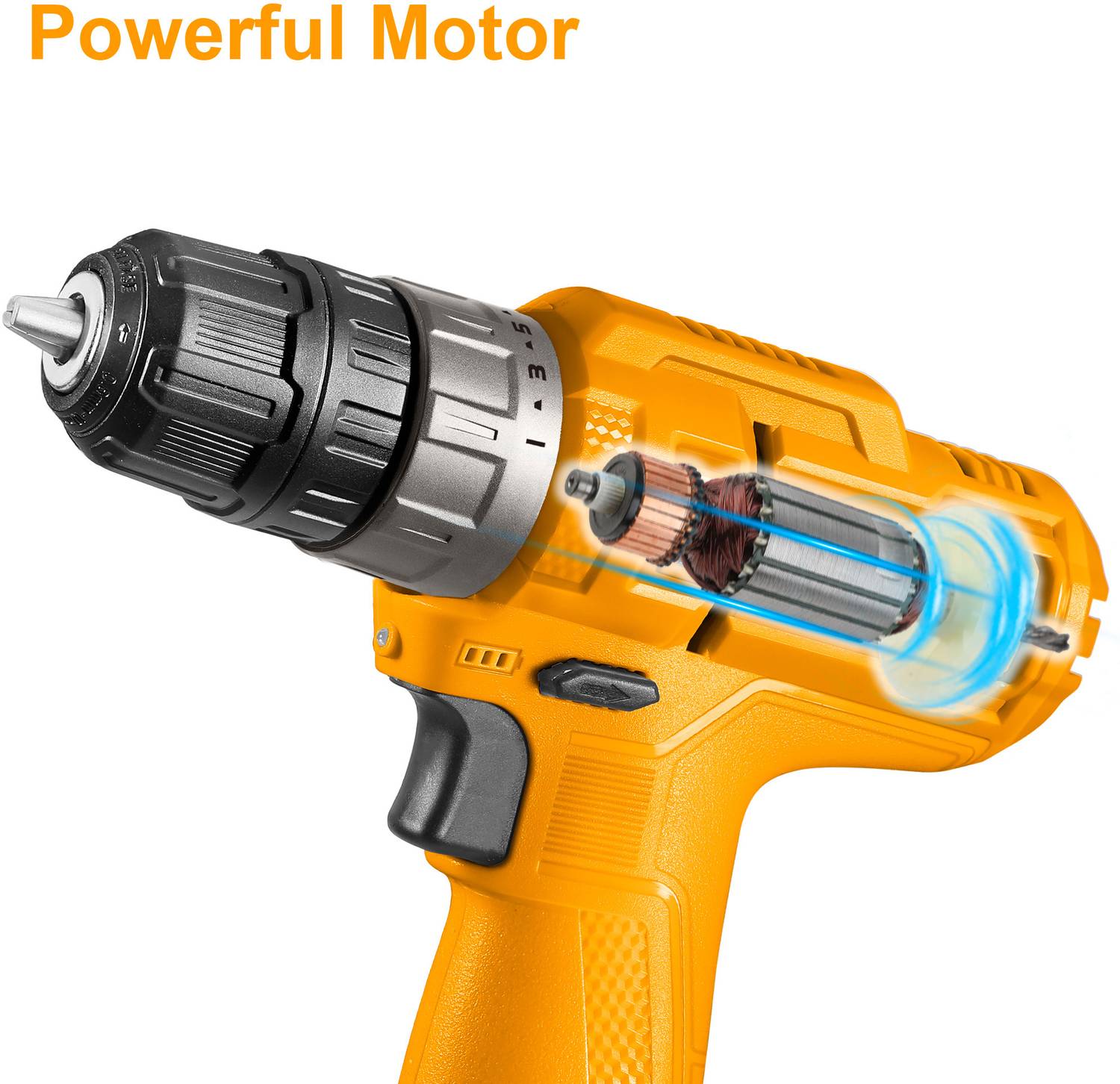 INGCO 12V Cordless Drill with 1.5Ah Battery - Image 2