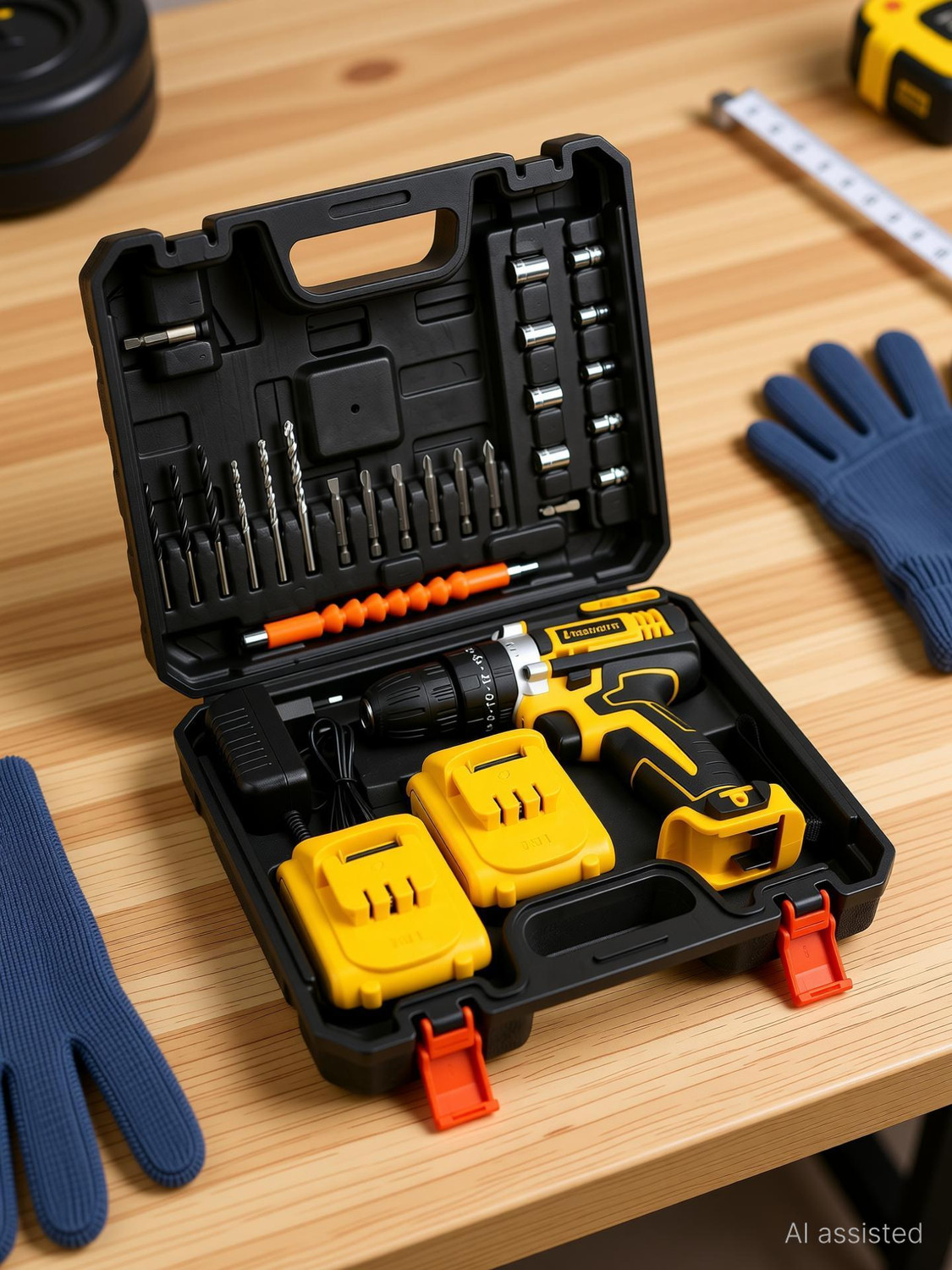 Image of UrbanVolt 21V Cordless Drill Heavy-Duty , Dual Speed, LED Light, Forward /Reverse, 1 Year Warranty Cordless Drill