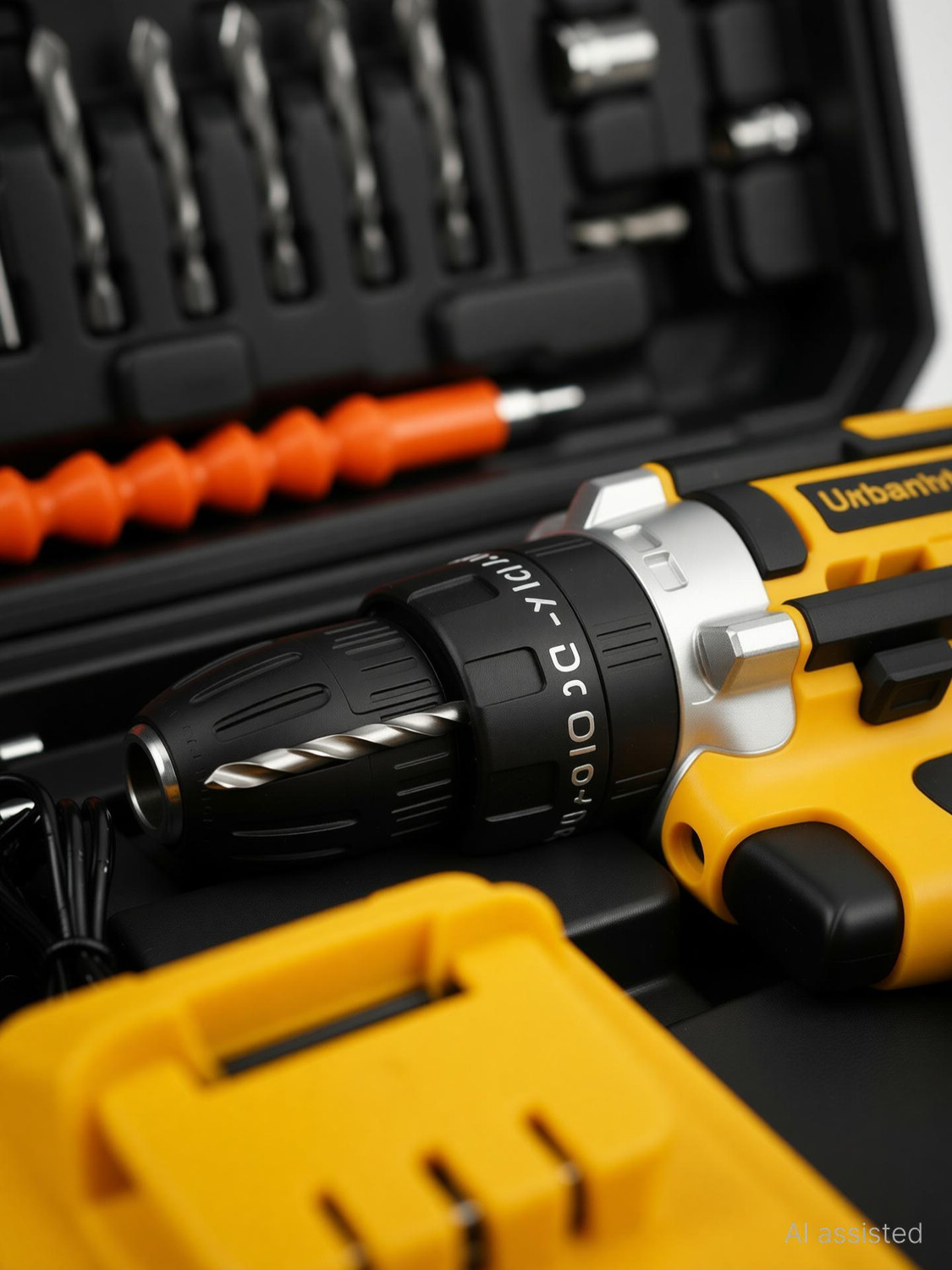 Image of UrbanVolt 21V Cordless Drill Heavy-Duty , Dual Speed, LED Light, Forward /Reverse, 1 Year Warranty Cordless Drill