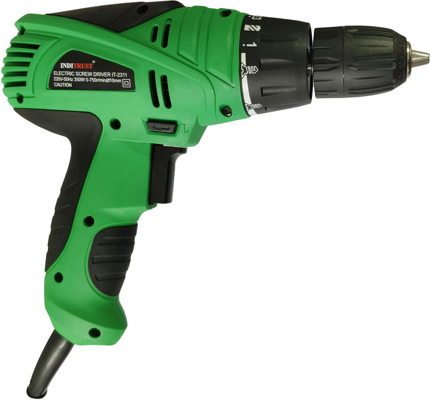 Image of Inditrust 6 months warranty 10mm 350W Electric Screwdriver Machine with 10 ph2 1 flexible screwdriver bit Pistol Grip Drill