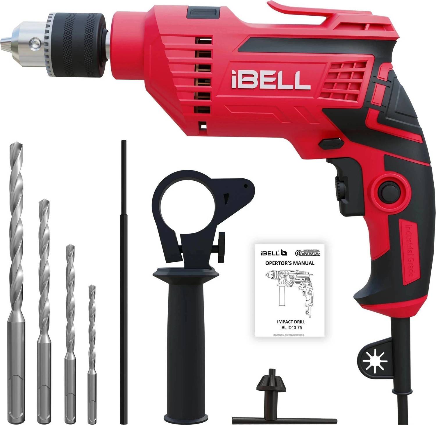iBELL 650W Impact Drill ID13-75 with Copper Armature