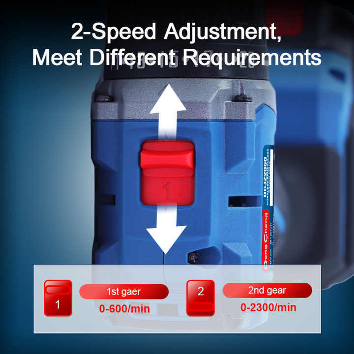 Image of Dongcheng CORDLESS BRUSHLESS DRIVER /HAMMER DRILL 20V MAX LI-ION BATTERY & 50NM MAX TORQUE Power & Hand Tool Kit