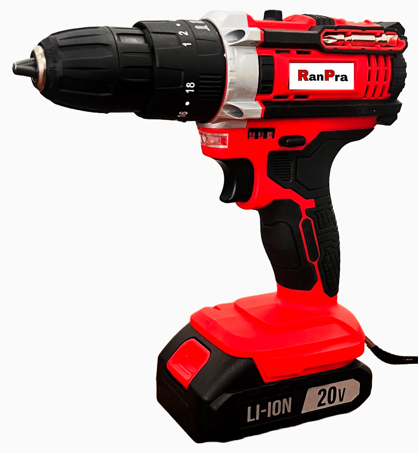 Image of RanPra 20 VOLT CORDLESS SCREWDRIVER DRILL 20V MAXIM CORDLESS DRILL HEAVY DUTY WITH FORWORD AND REVERSE FUNCTION Cordless Drill
