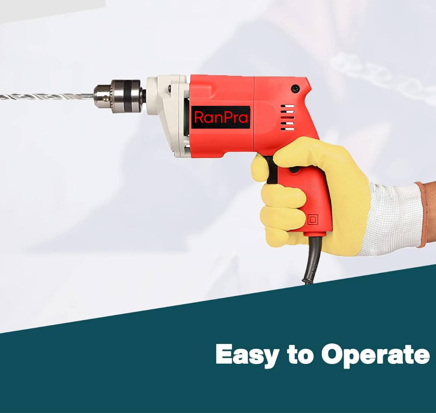 RanPra 10mm Copper Drill Machine with 13 Bits, 6 Tools - Image 2