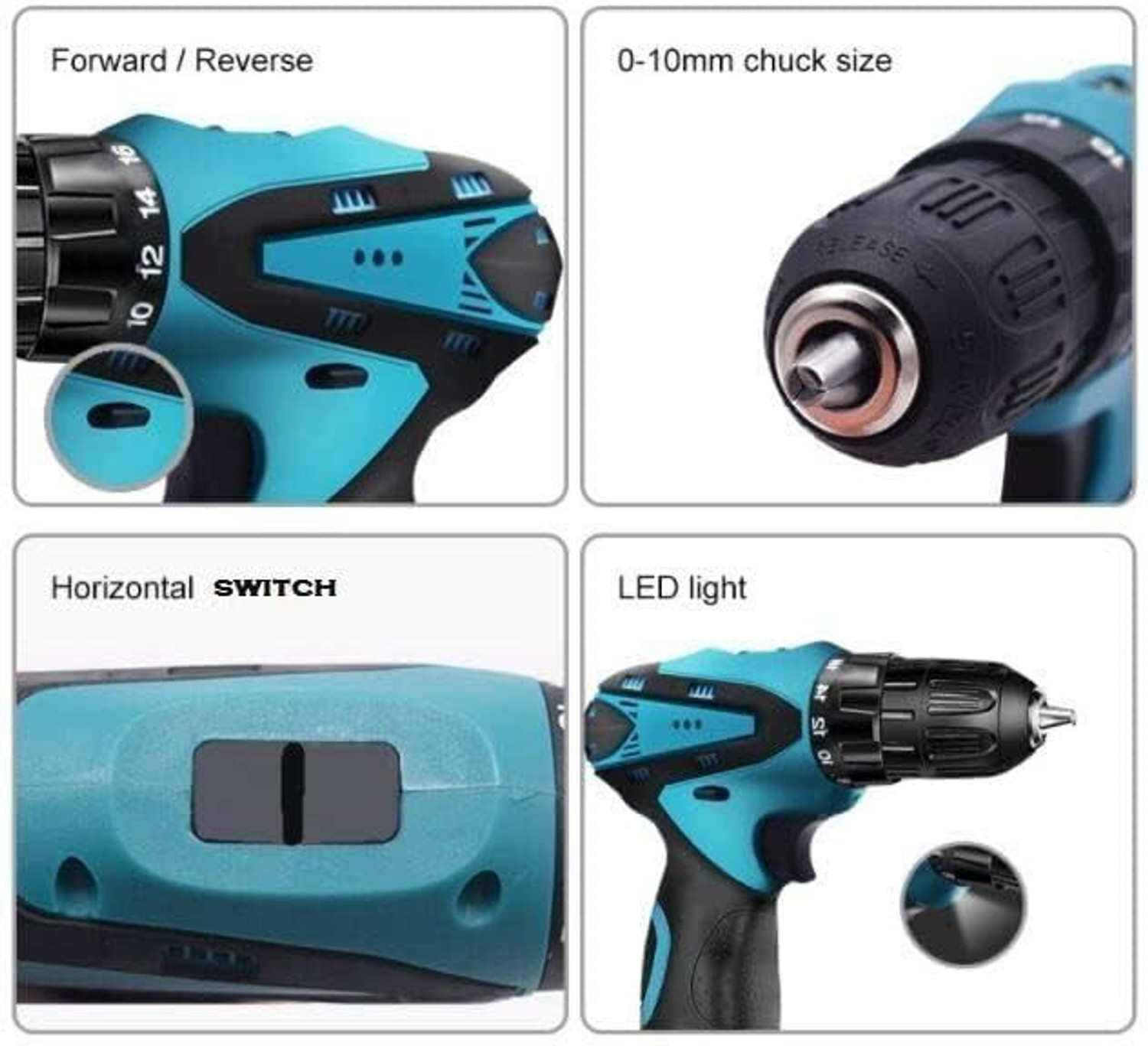 Image of Bright Cove CORDLESS DRILL MACHINE KIT Cordless Screwdriver and Drill machine Tool Kit with Case Cordless Drill