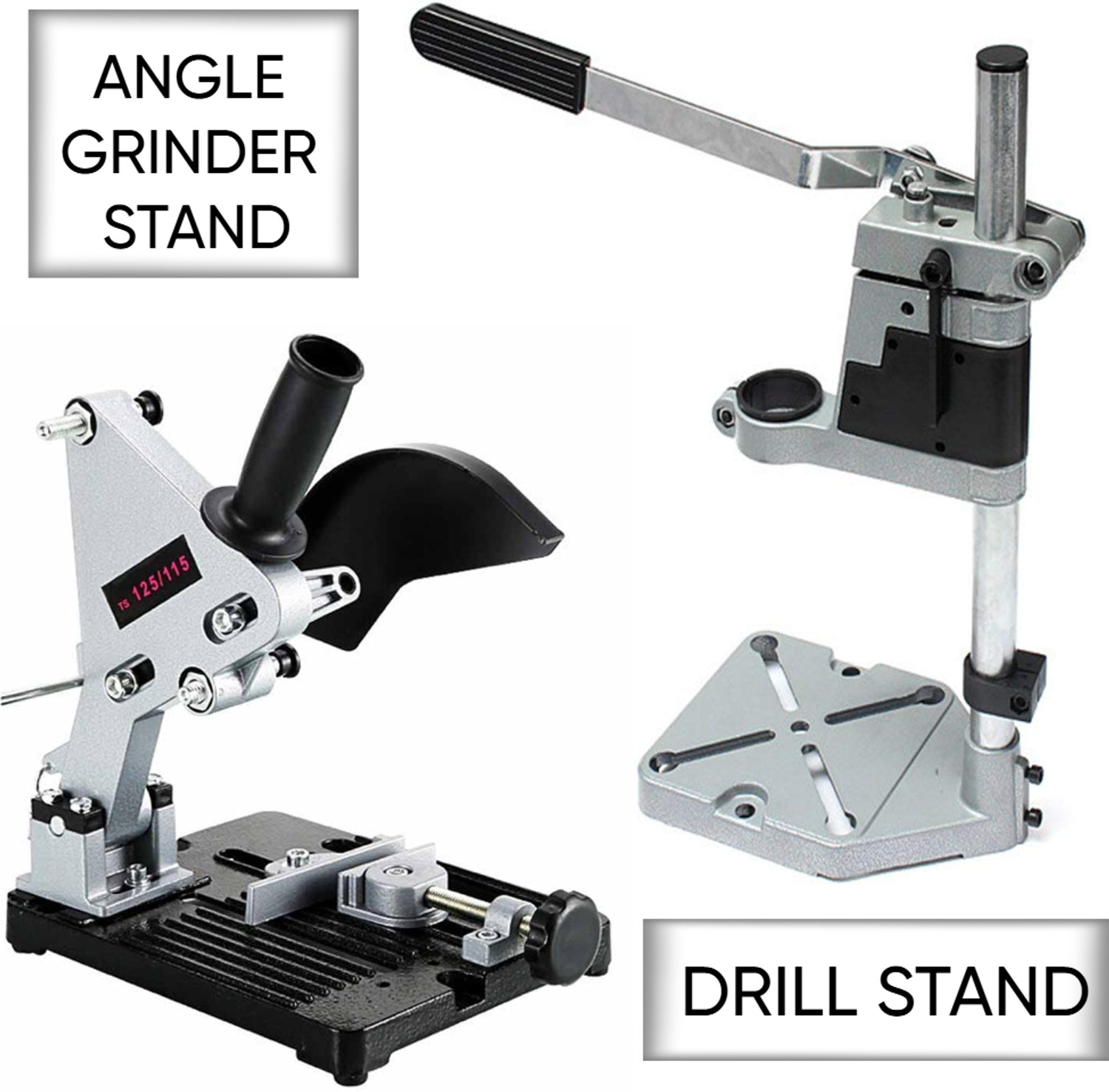 Image of RanPra COMBO OF DRILL STAND AND ANGLE GRINDER STAND Angle Drill