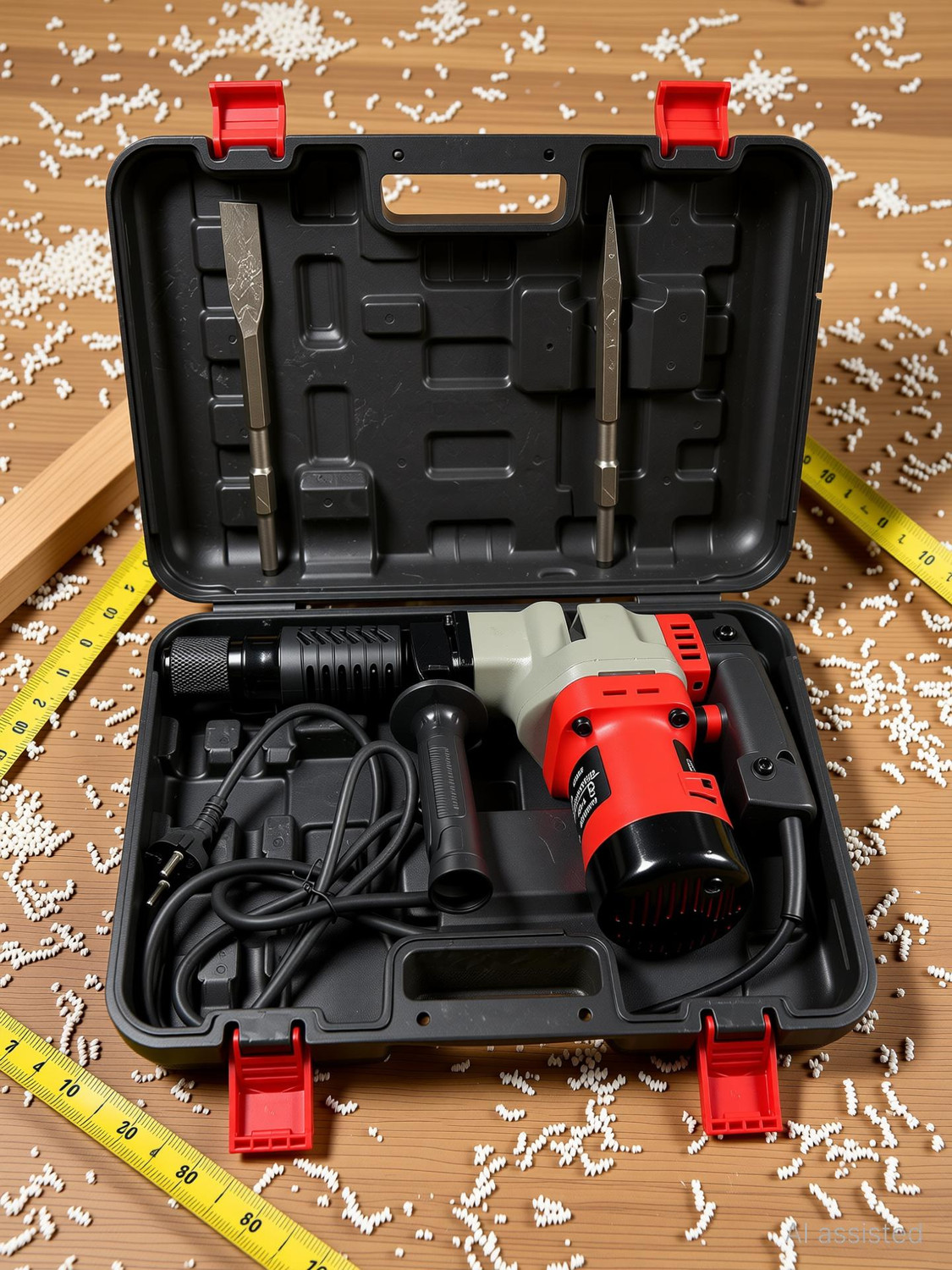 Image of Hillgrove 100% Copper Winding HGCM536M7 17mm Demolition Breaker Drill Machine with 2 100% Copper Winding HGCM536M7 17mm Demolition Breaker Drill Machine with 2 Pistol Grip Drill