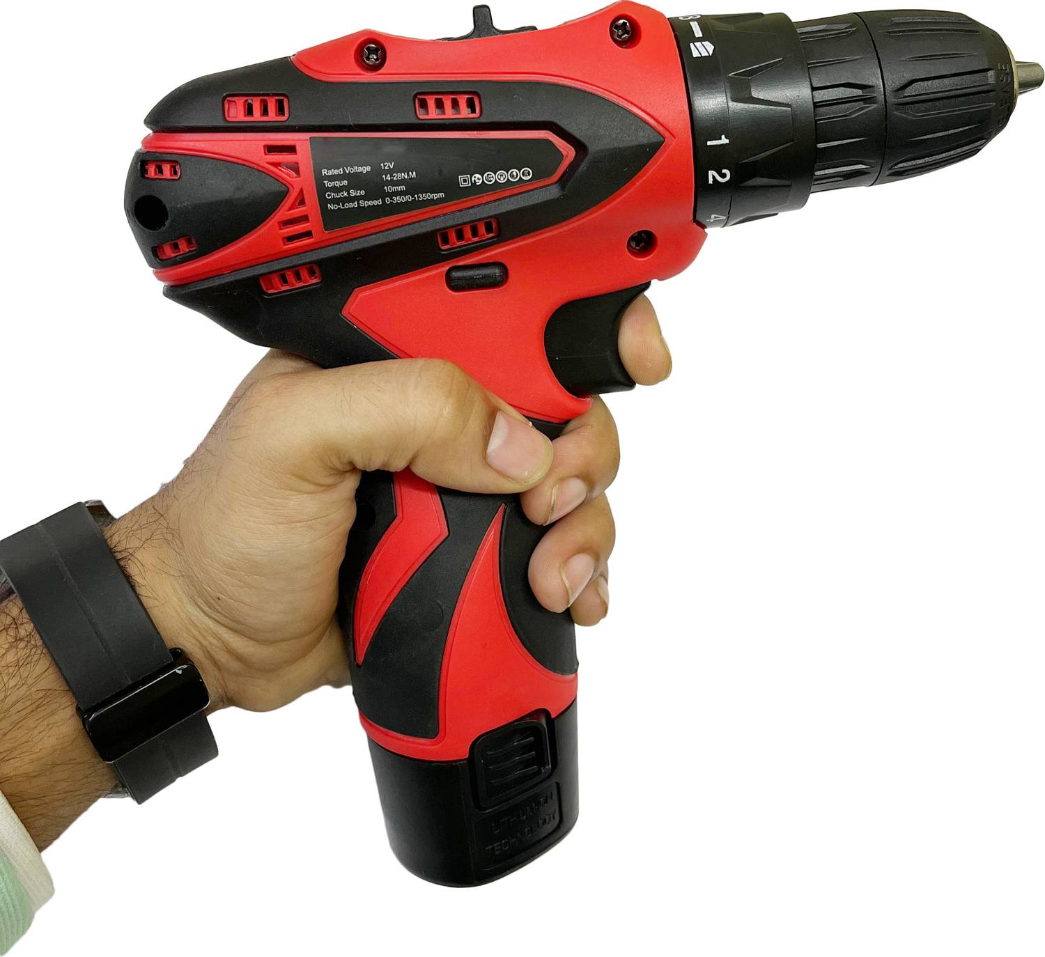 DUMDAAR 12V Cordless Drill Set - 25pcs, 2x1.5Ah Battery - Image 5