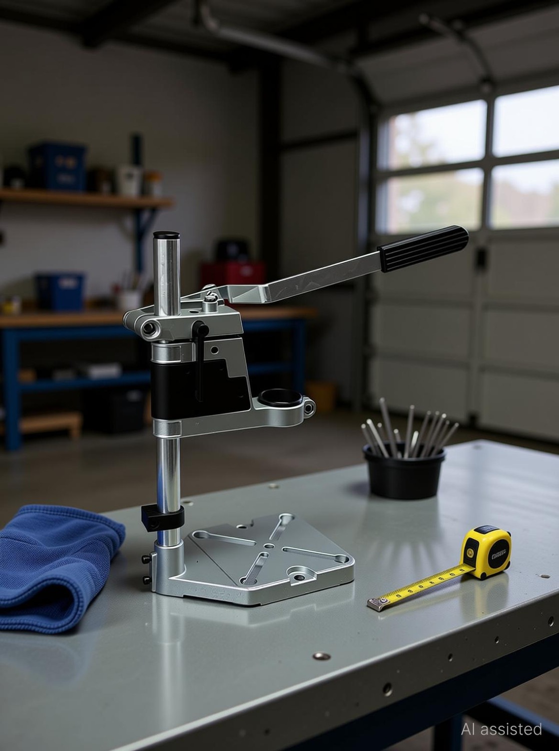 Image of ClifPremium 6109 Metroo 400 MM DRILL STAND FOR 10MM DRILL CONVERT HAND DRILL TO BENCH PRESS Angle Drill