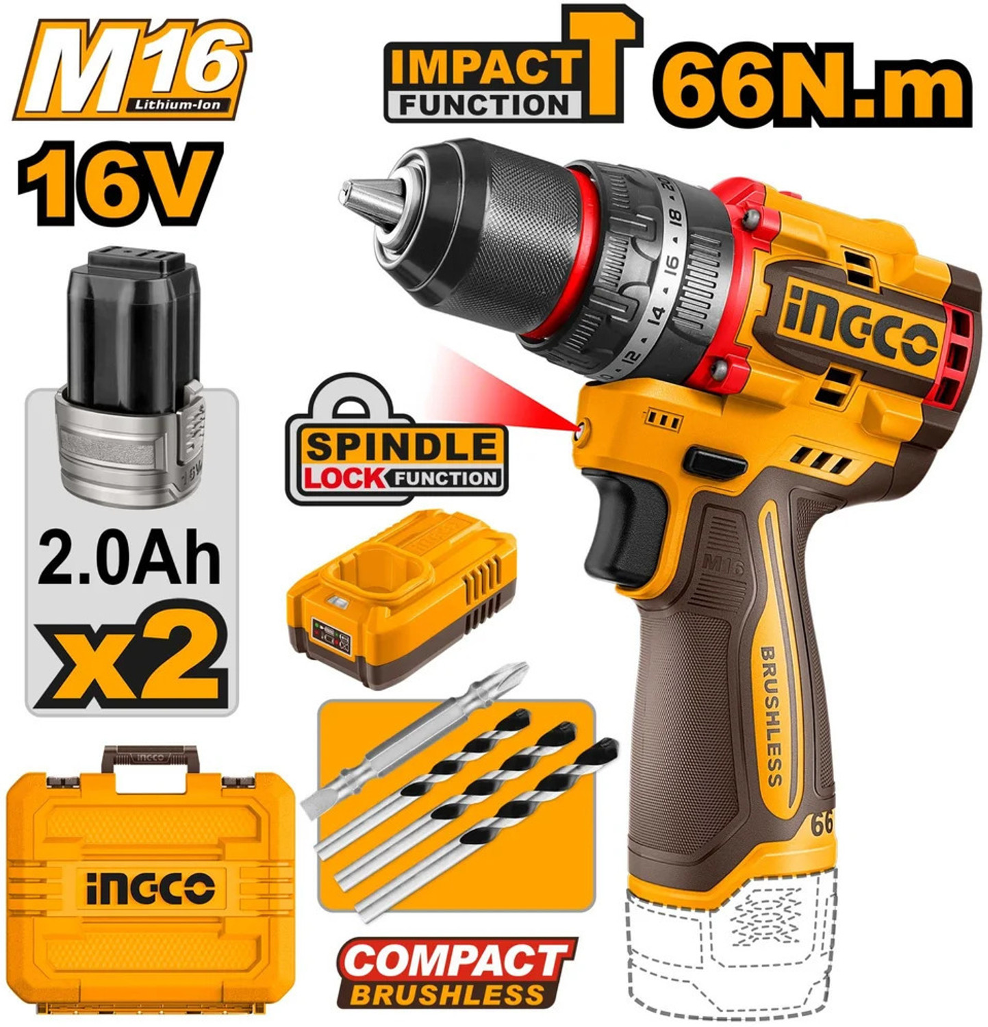 Image of INGCO CGSLI201262 Cordless Drill