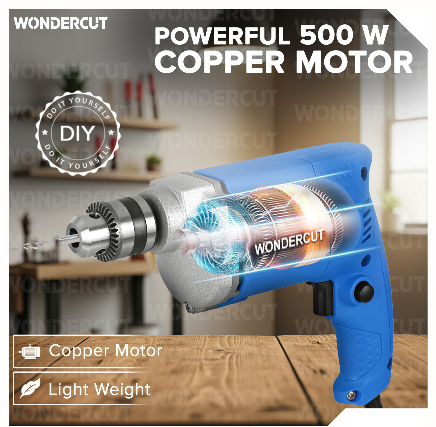 Image of WONDERCUT WC-ED-10-B-CMB WC-ED-10-B-CMB Pistol Grip Drill