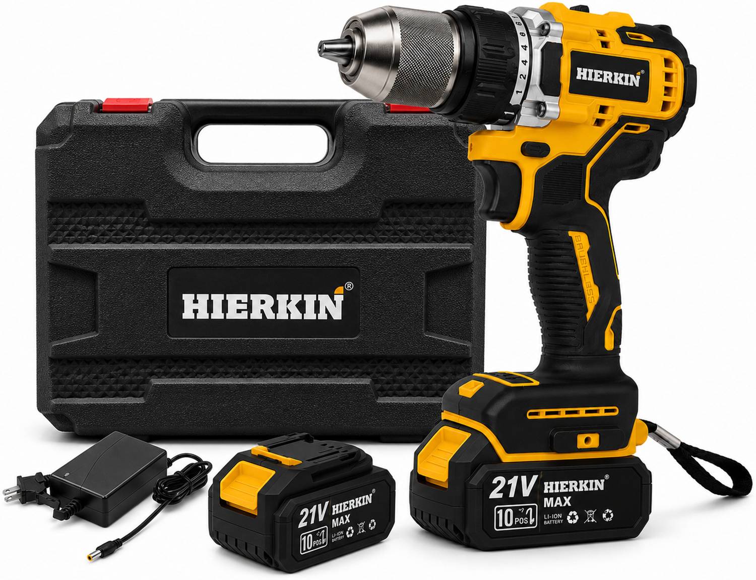 HIERKIN 21V Cordless Drill Driver Kit - Image 2