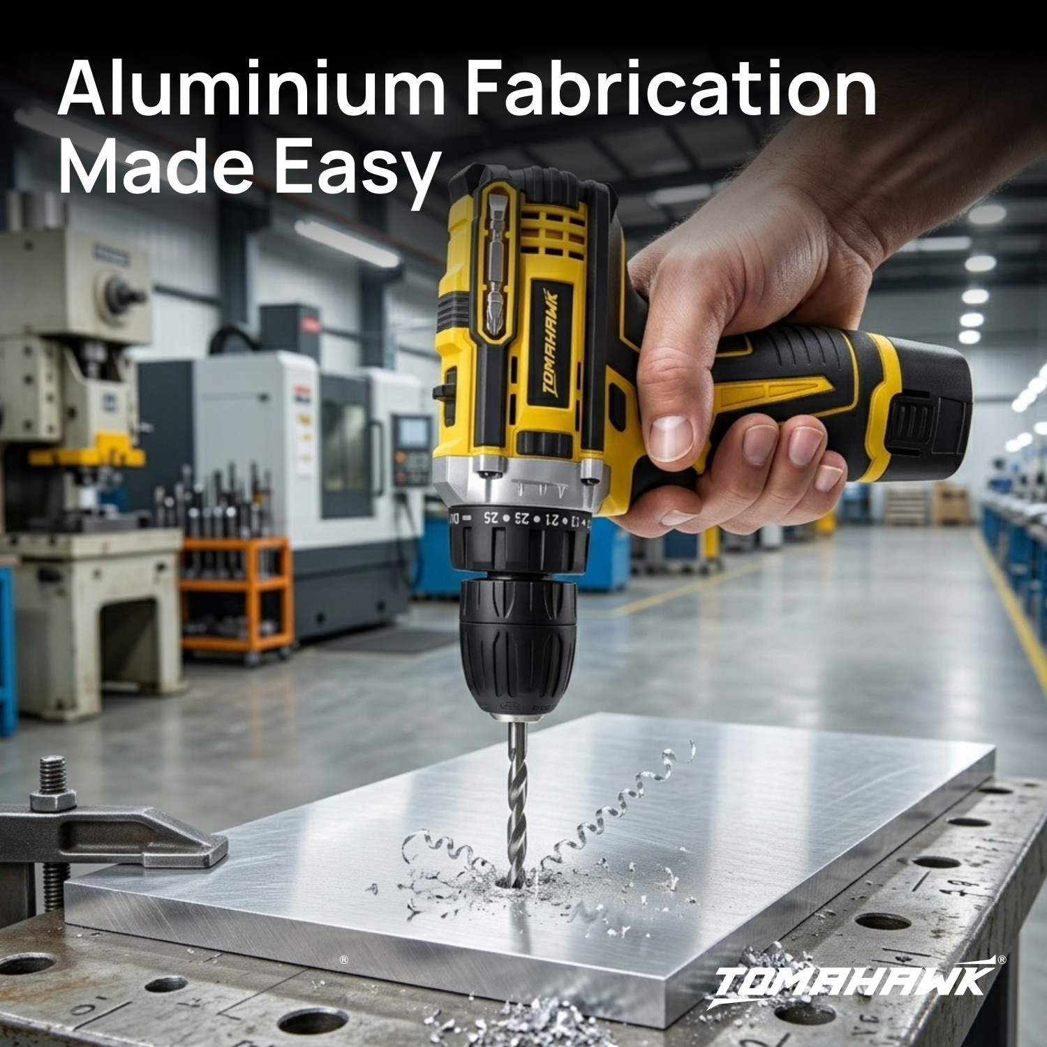 Image of Tomahawk T7400 12V Drill Machine Set Heavy Duty Copper Armature 1350rpm Cordless Drill