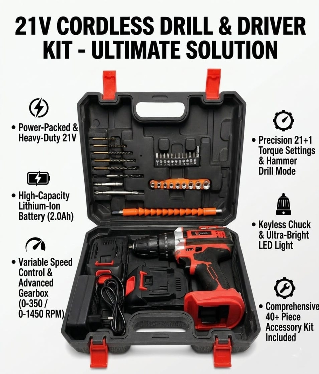 Image of CTC Zxcd ZX-21V-CD Cordless Drill