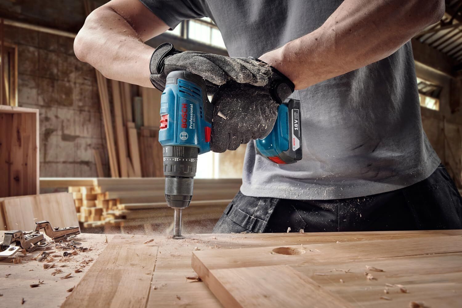 Image of BOSCH Bosch GSB183Li Impact Drill /Drivers with Double Batteries, Cordless Drill