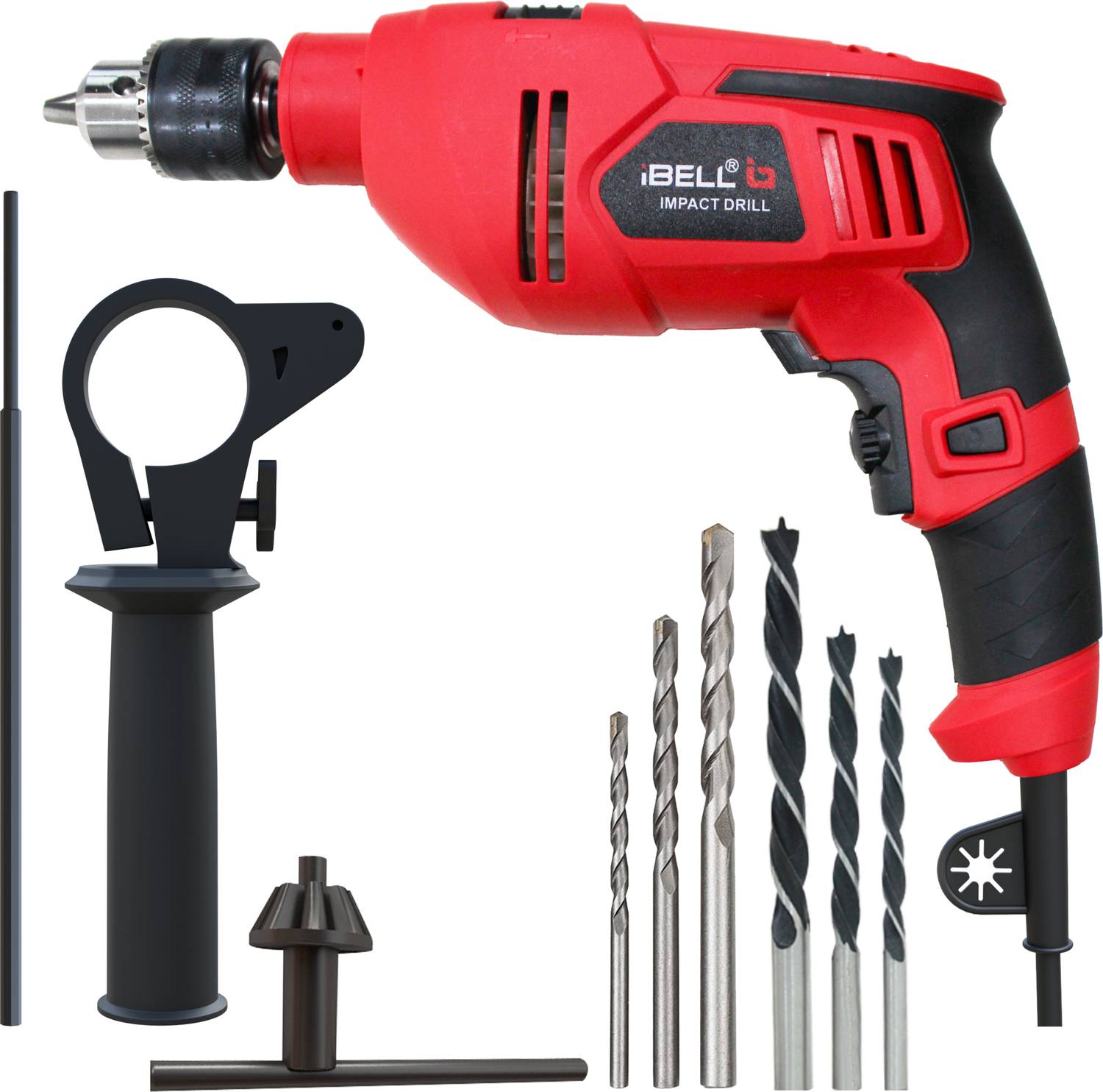 iBELL Proffesional Impact Drill ID13-23, 750W Pistol Grip Drill