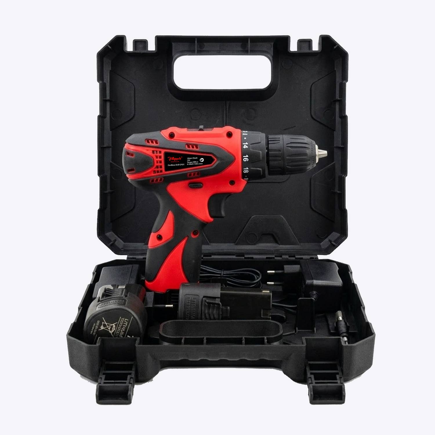 Hillgrove HGCM1379M2 12V 10mm Cordless Drill - Image 1