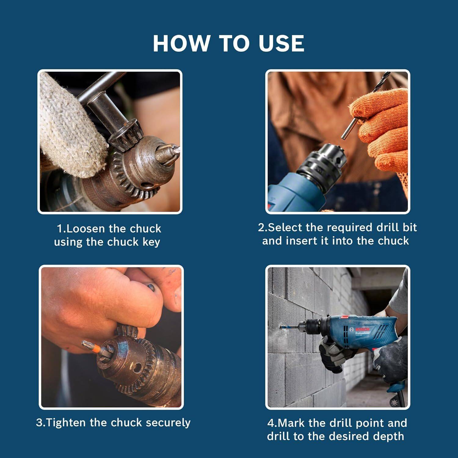 Bosch GSB 600 600W 3000 RPM Impact Drill - Image 5