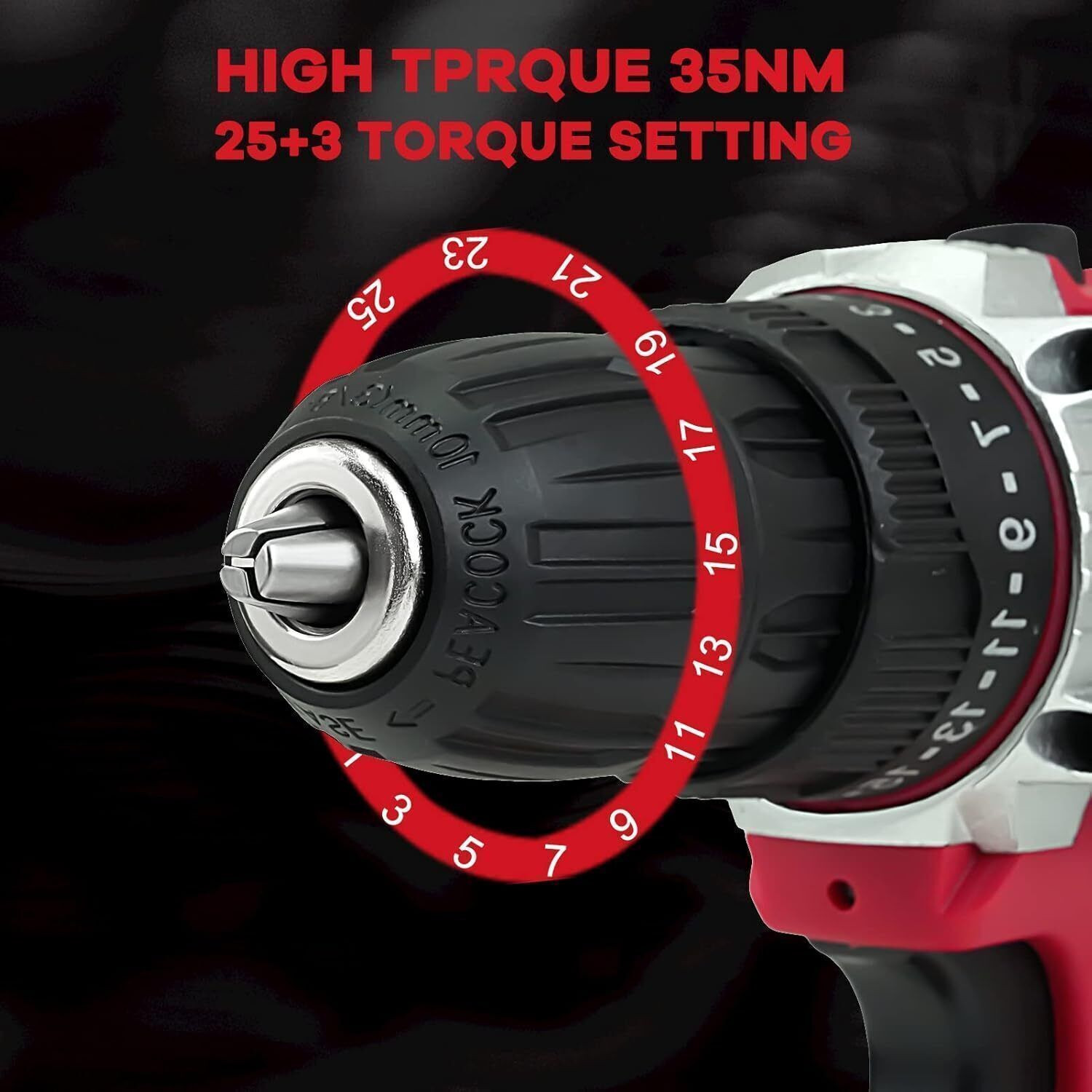 Image of RanPra 20 VOLT CORDLESS SCREWDRIVER DRILL 20V MAXIM CORDLESS DRILL HEAVY DUTY WITH FORWORD AND REVERSE FUNCTION Cordless Drill