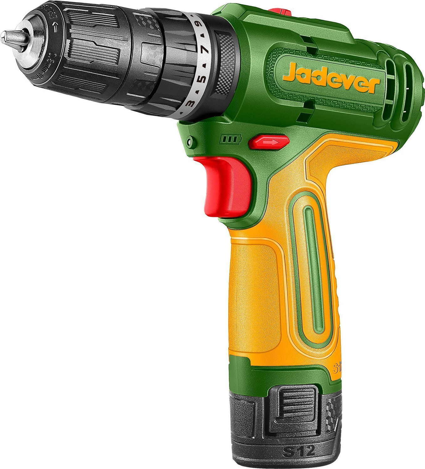 Image of JADEVER ADEVER 12V Cordless Impact Drill 20Nm, 2-Speed Variable 1500RPM JDCDS5681 JDCDS5681 Cordless Drill