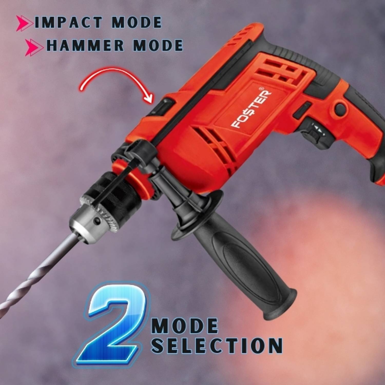 FOSTER FID-13NXP | 810W Impact Drill Machine | Forward/ Reverse