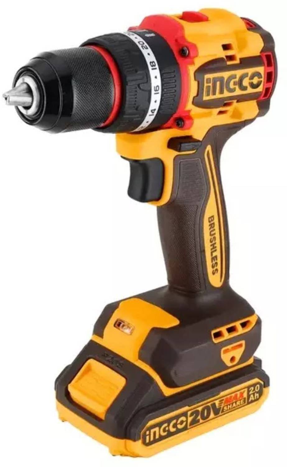 INGCO Compact Brushless Cordless Impact Drill CIDLI205581 - Image 2
