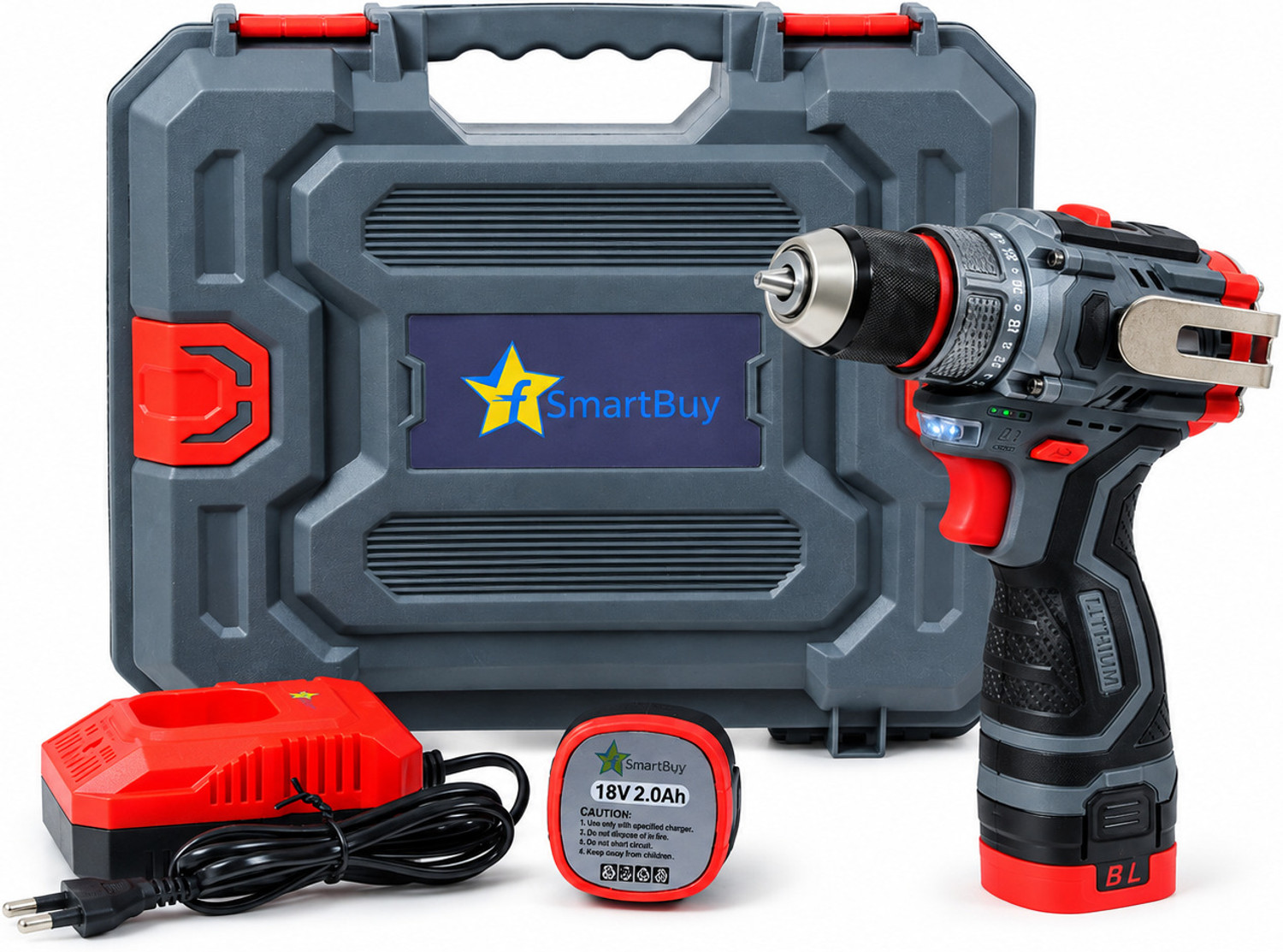 Image of Flipkart SmartBuy Brushless Screwdriver Machine | Cordless drill | Auto Impact | speed control Industrial Use for carpenter work fabrication | furniture fixes and daily repair Cordless Drill