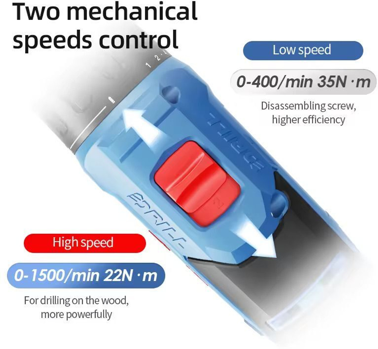 Image of Dongcheng Vyrda DCJZ1202E with 2 Batteries Cordless Drill