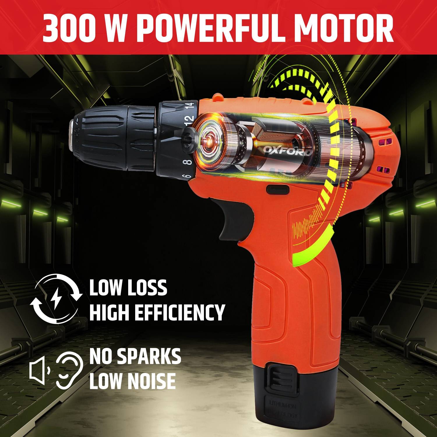 OXFORD O-3750 12V Cordless Drill - Image 3