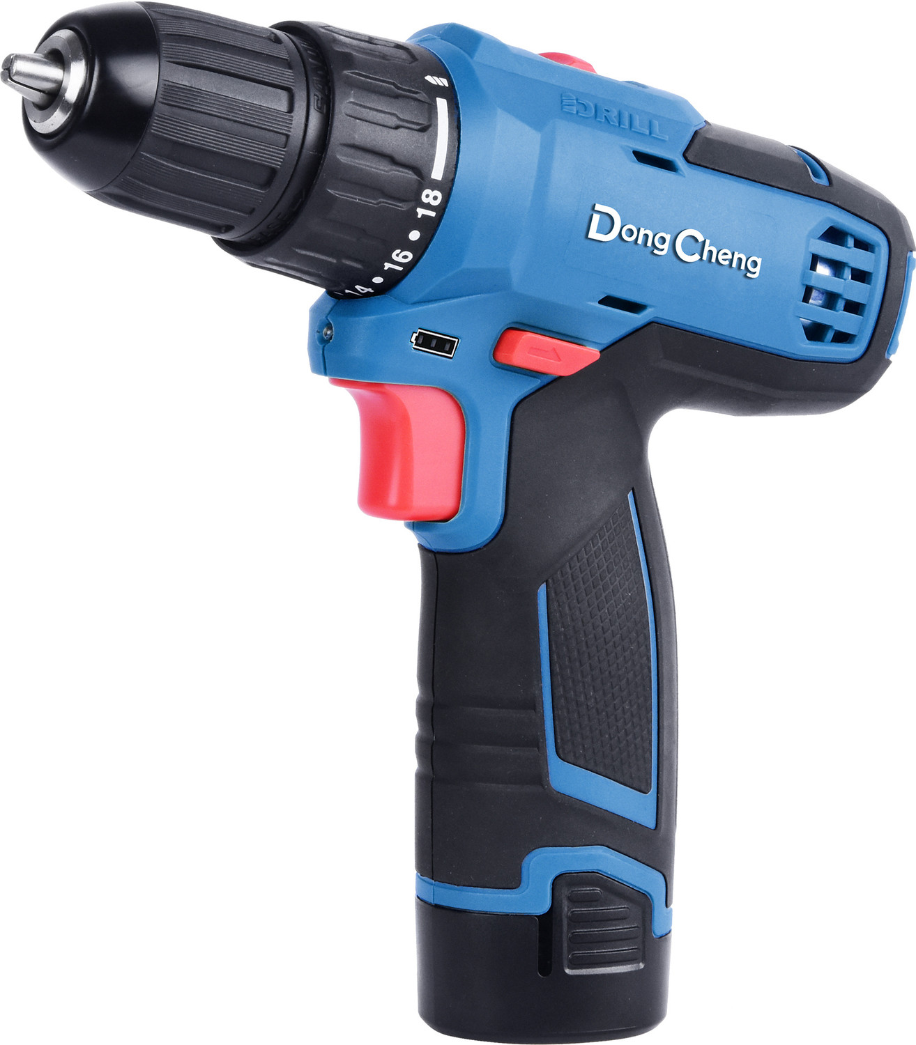 Image of Dongcheng Vyrda DCJZ1202E with 2 Batteries Cordless Drill