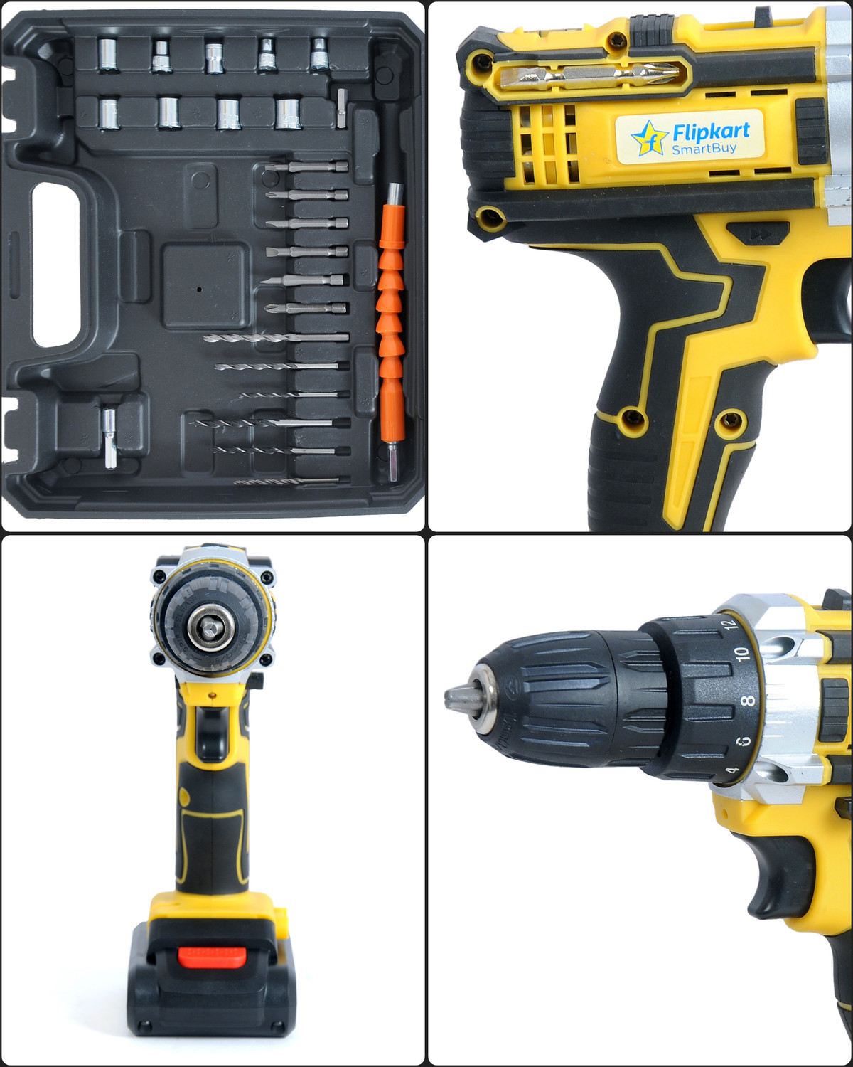 Image of Flipkart SmartBuy Cordless Screwdriver set | Cordless drill | Wrench| speed control tool Impact Screwdriver Set