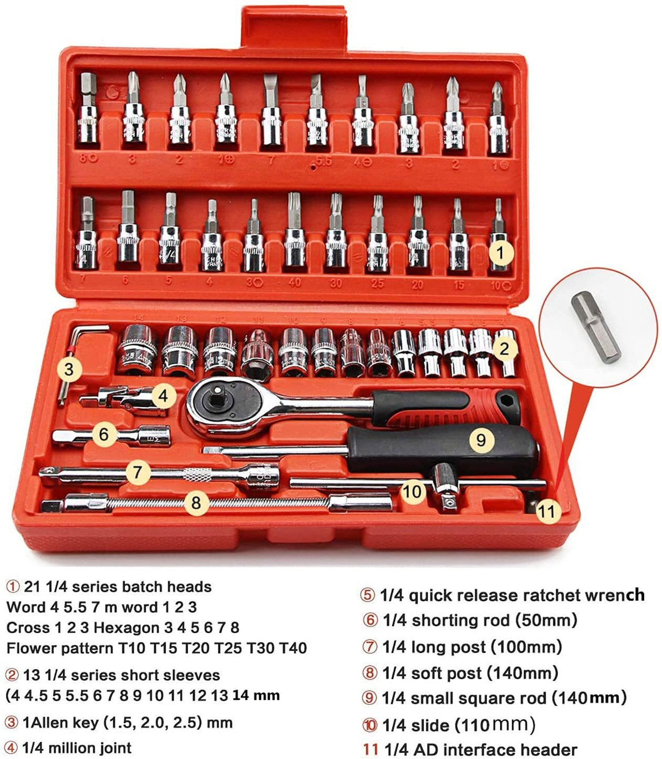 Image of Flisco Hand Tool Kit (46 Tools)