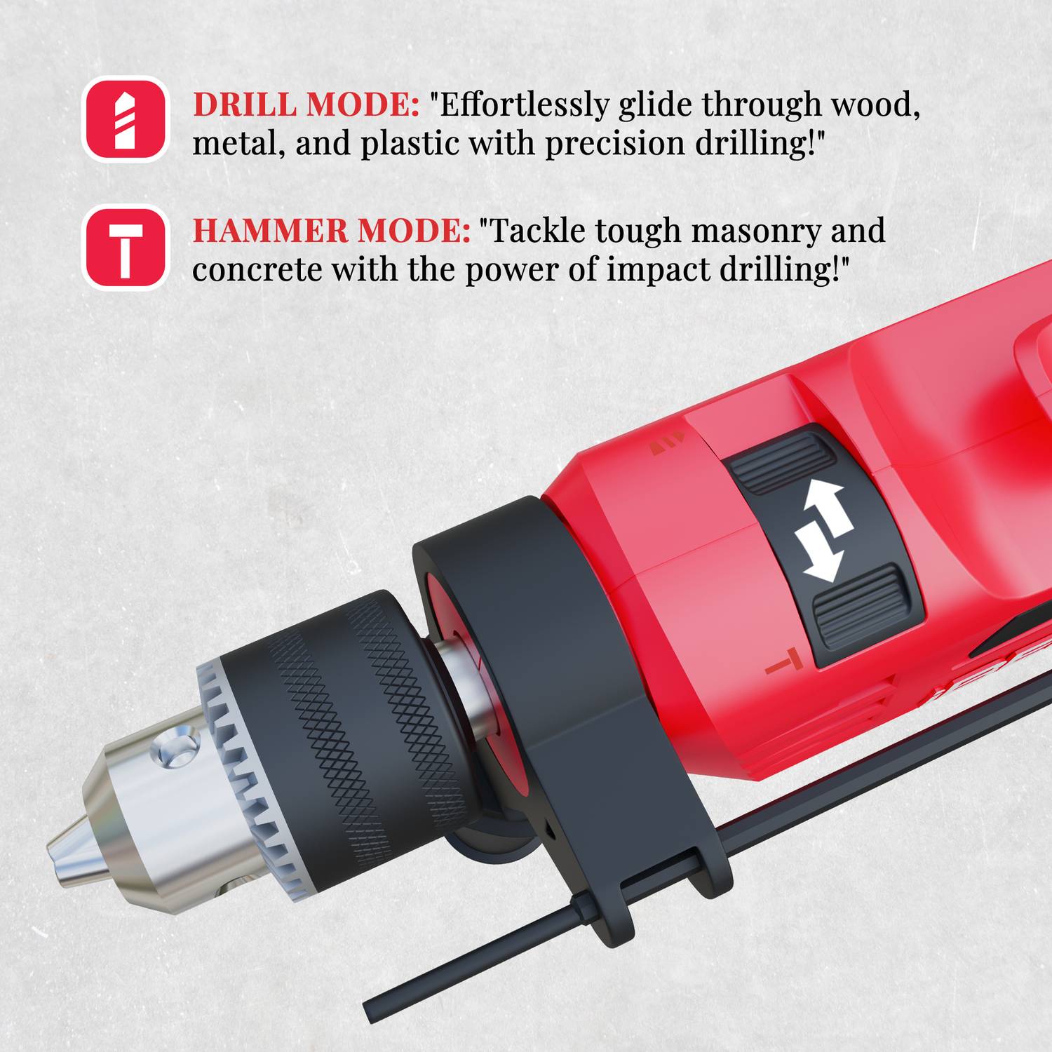 iBELL 650W Impact Drill ID13-75 with Copper Armature - Image 4