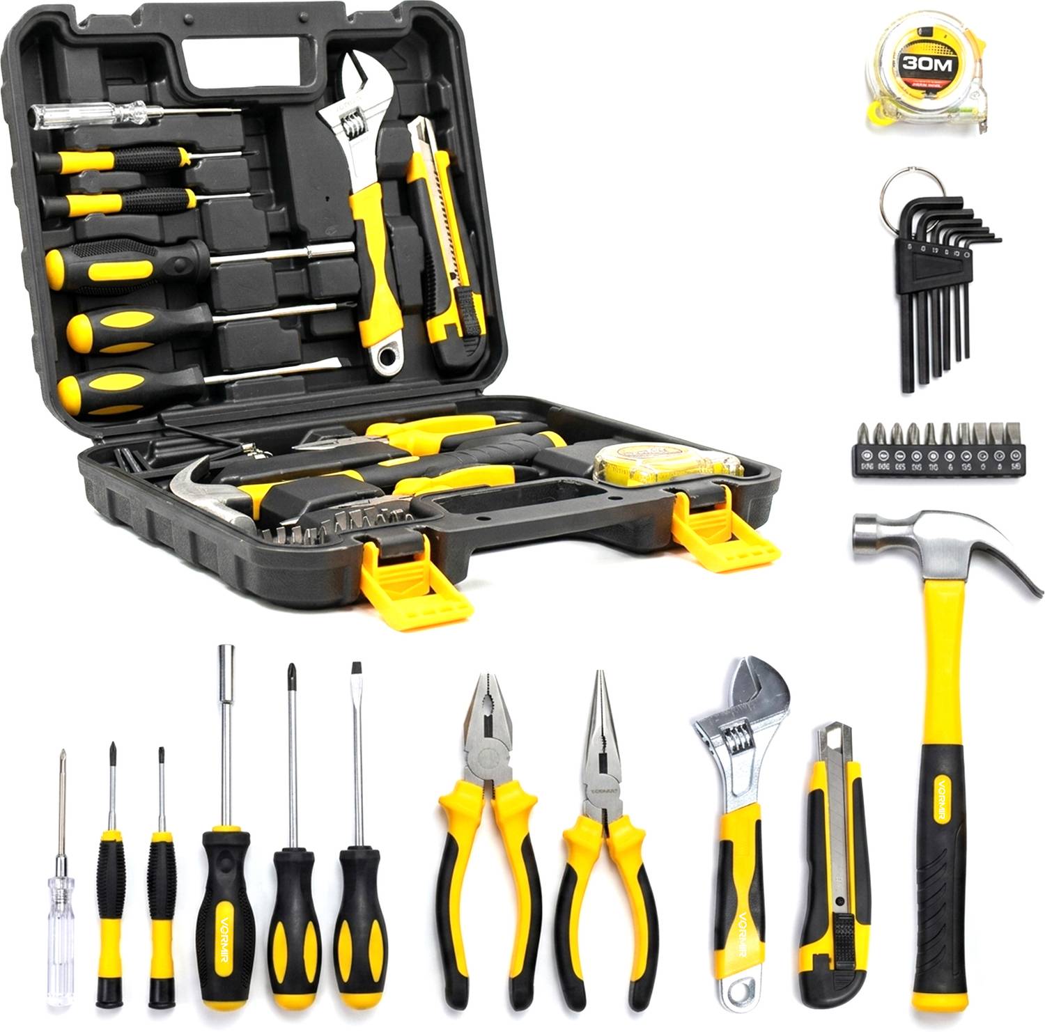 iBELL VR TK32 Hand Tool Kit,40-Piece Set,Professional Hand Tools
