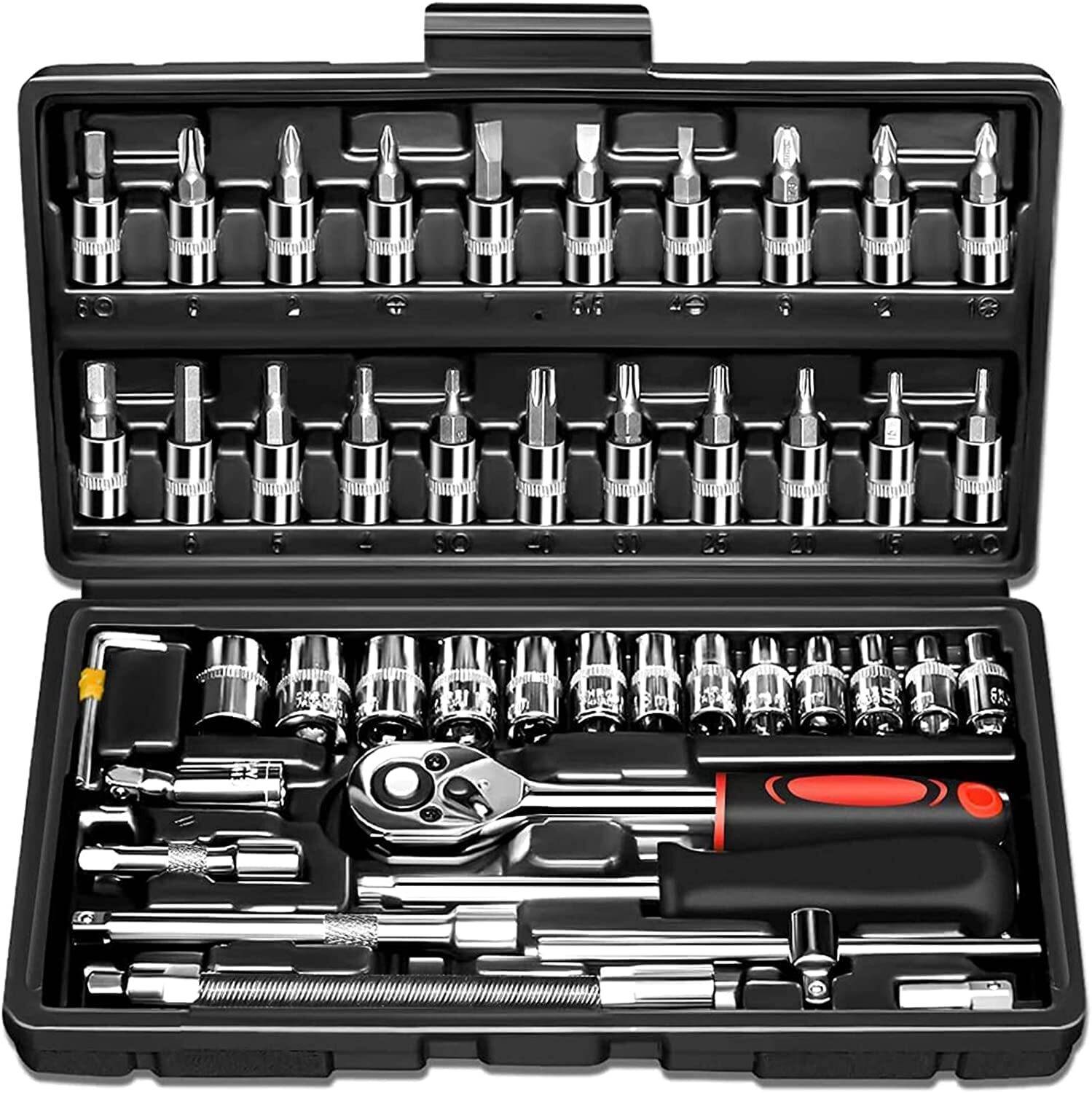 JINKI 46 in 1 Tool Kit with Screwdriver & Socket Set - Image 1