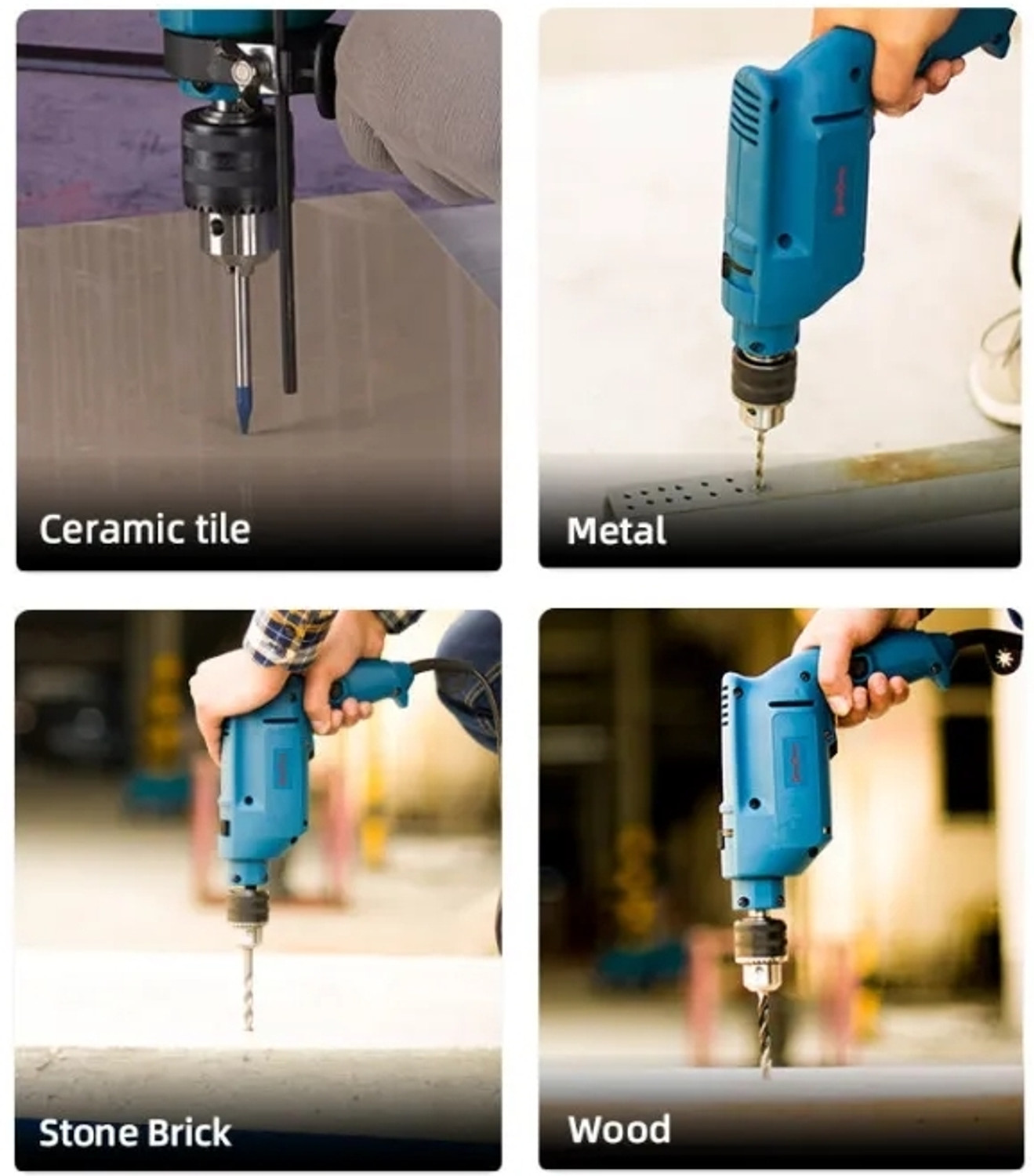 Image of Dongcheng Z1J-FF03-13 DZJ03-13 IMPACT DRILL 500WATT POWERFUL DRILL,13MM CHUCK SIZE, Angle Drill (13 mm Chuck Size)