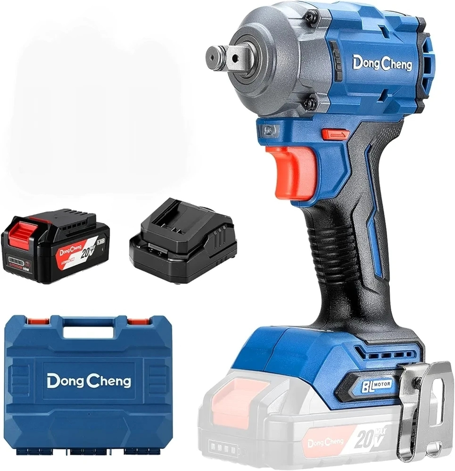 Image of Dongchengg DCPB358 CORDLESS BRUSHLESS IMPACT WRENCH 20V MAV 4.0AH*2GROUPS BATTERY & CHARGER Power & Hand Tool Kit