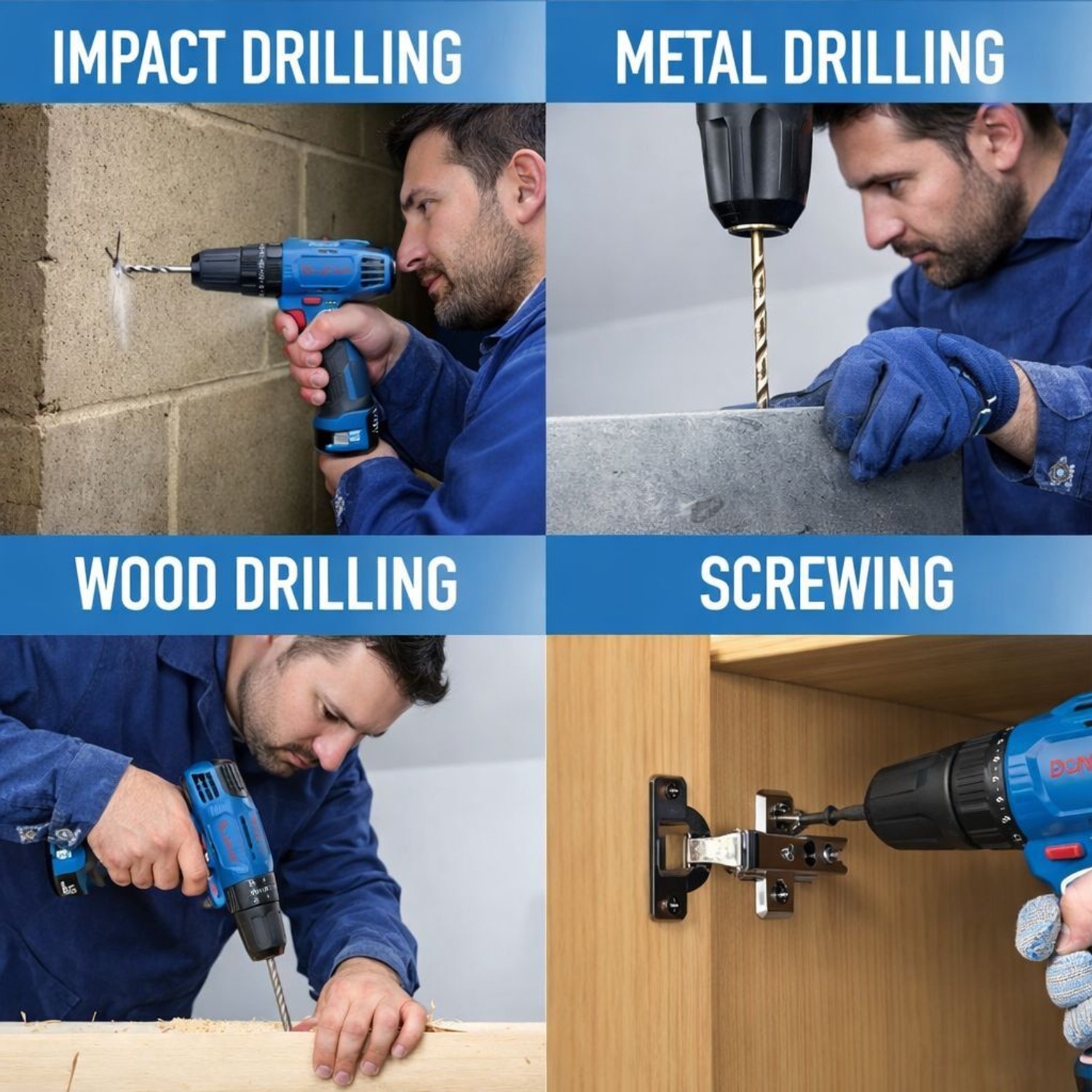 Image of Dongcheng CORDLESS IMPACT DRILL 35NM MAX TORQUE,12V MAX LI-ION BATTERY & CHARGER DCJZ-1202I Collated Screw Gun