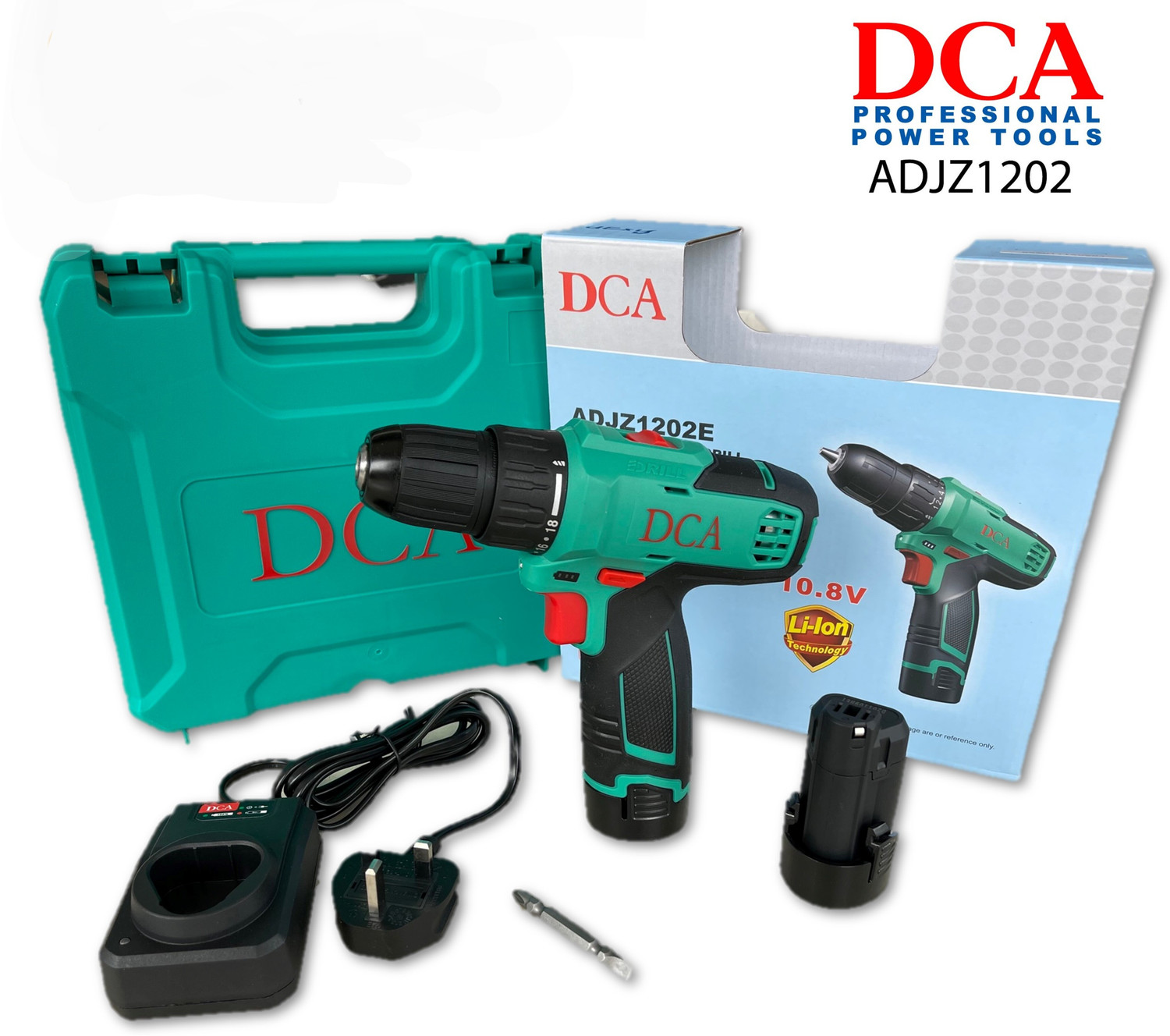 Image of DCA MAYUR DCA CORDLESS DRILL 1202E WITH 2 BATTERY ,1 CHARGER, 1 BIT DCA Cordless Drill